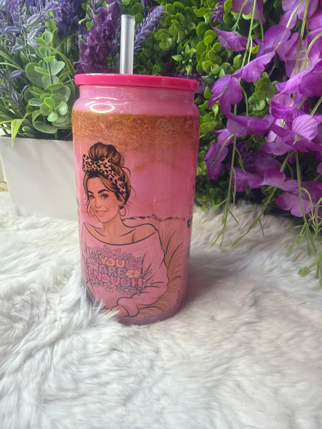 Así soy yo glass cup 16 oz