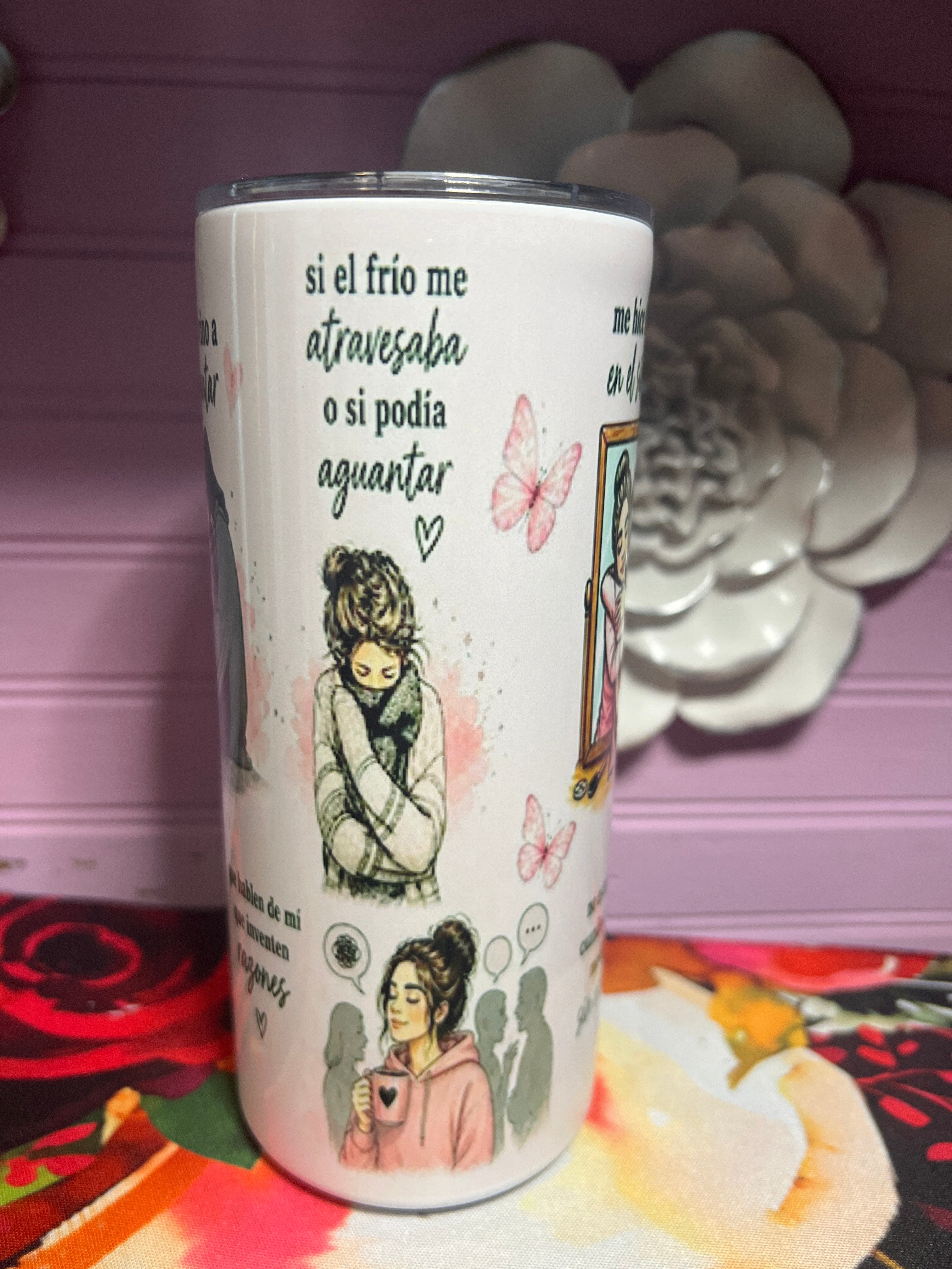 Que hablen de mí tumbler 15 oz