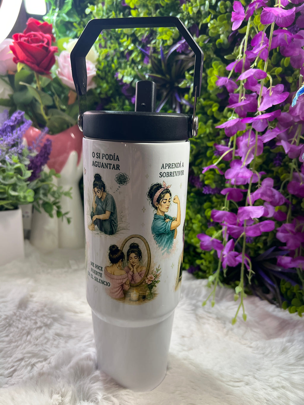 Que hablen de mí tumbler 30 oz