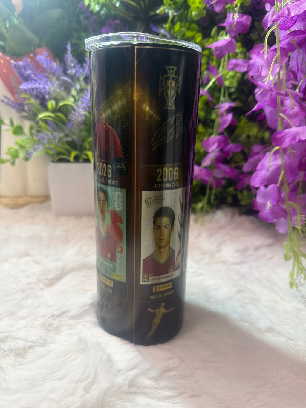 Cristiano Ronaldo tumbler acero inoxidable 20 oz