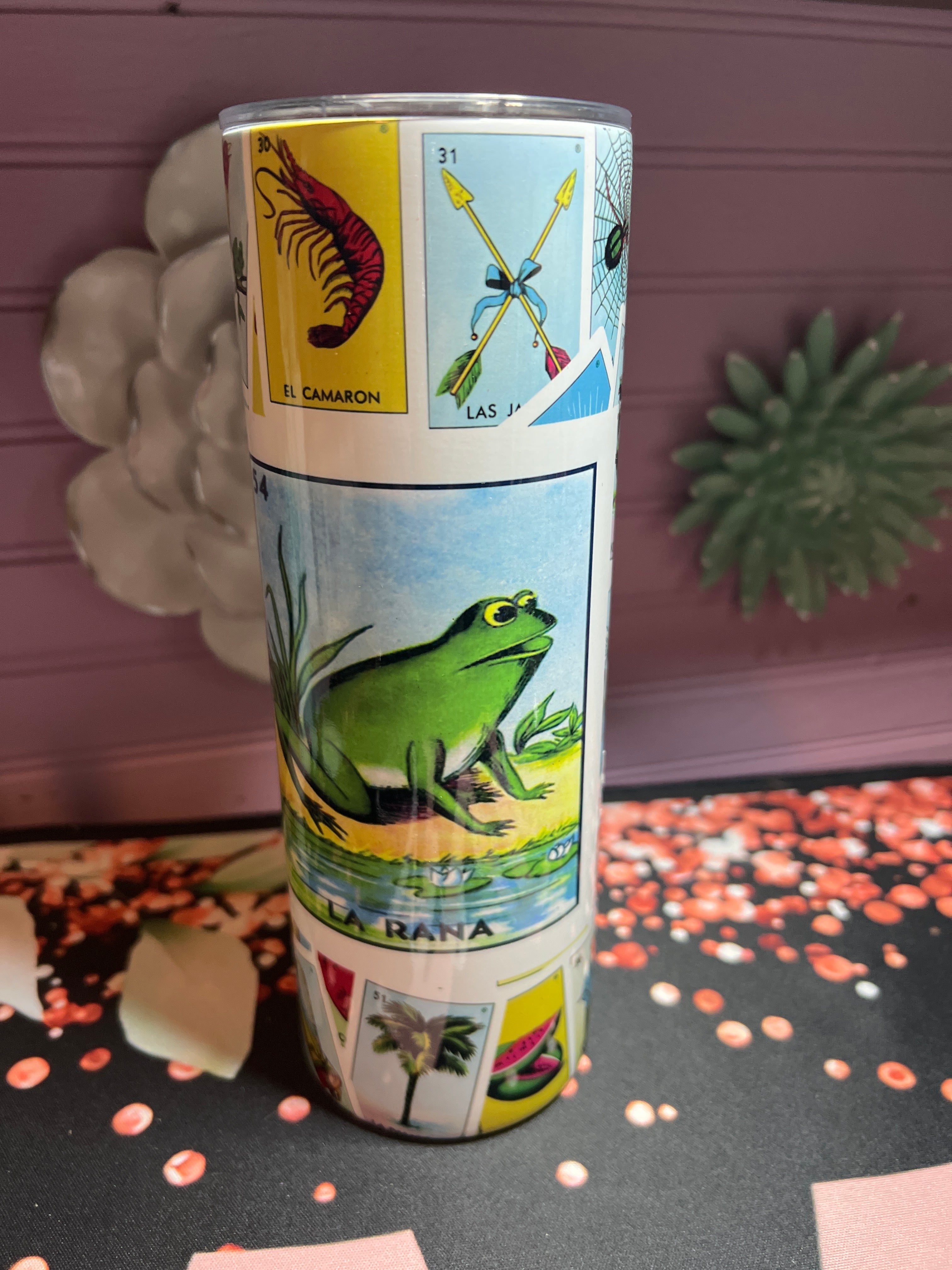 Lotería mexicana tumbler 20 oz