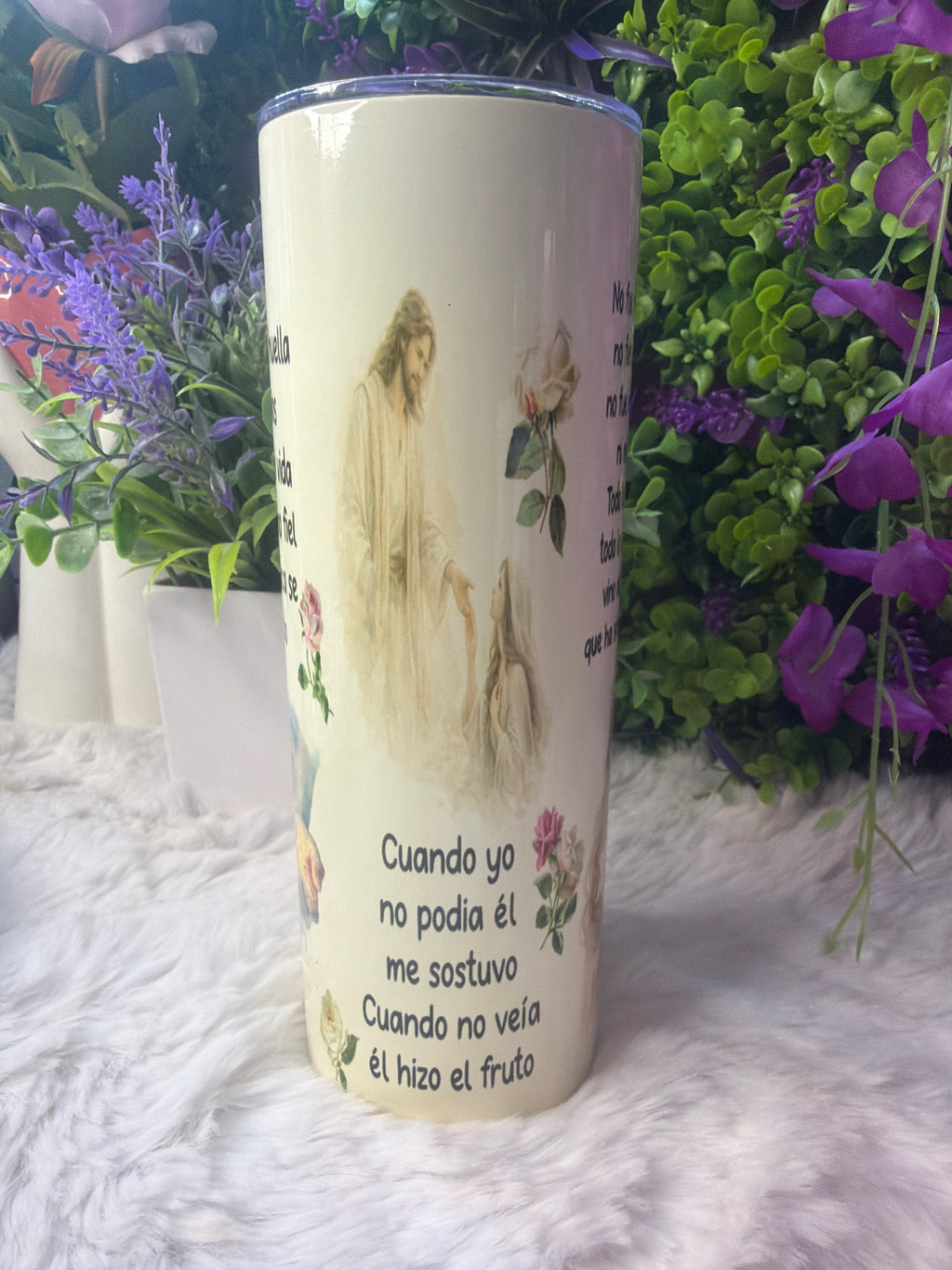 La huella de Dios en mi vida tumbler 20 oz