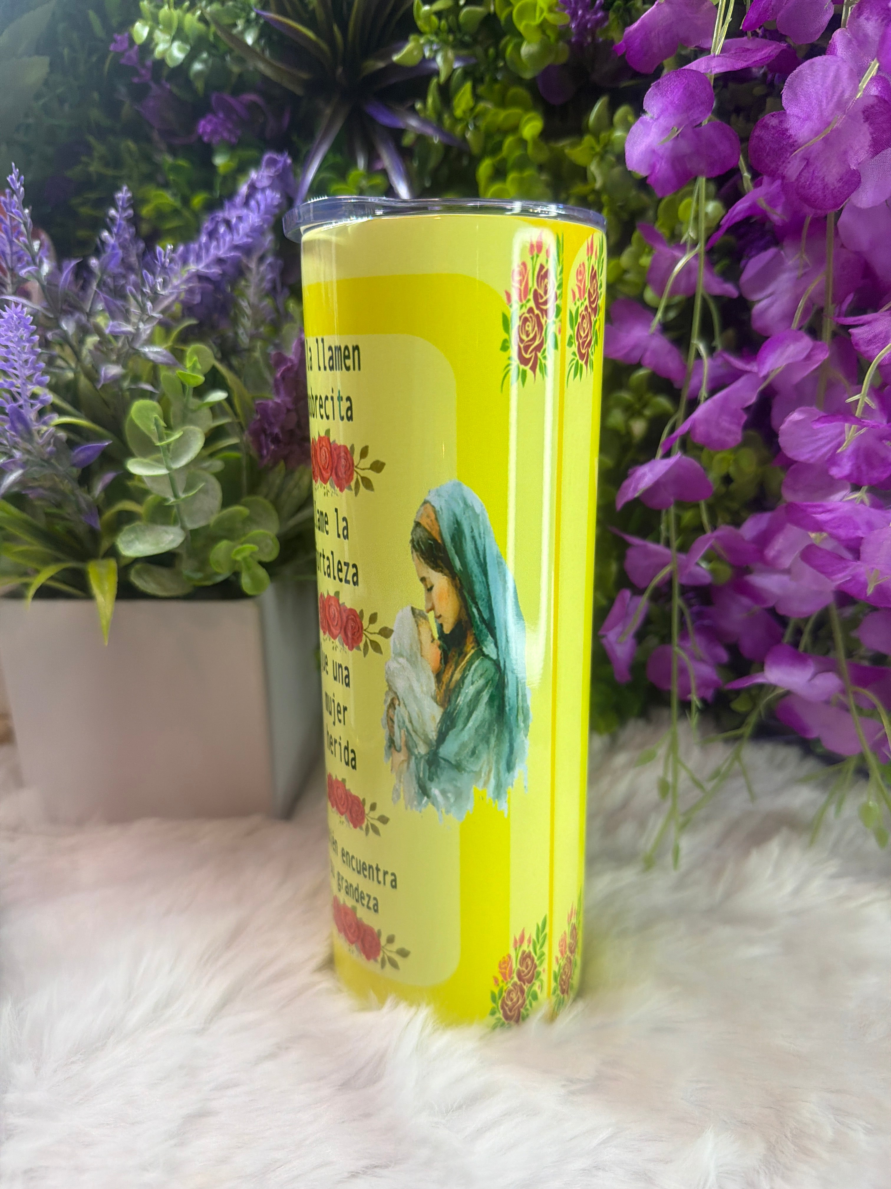 Sola se levantó tumbler 20 oz