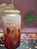 Frosted glass cup 16 oz