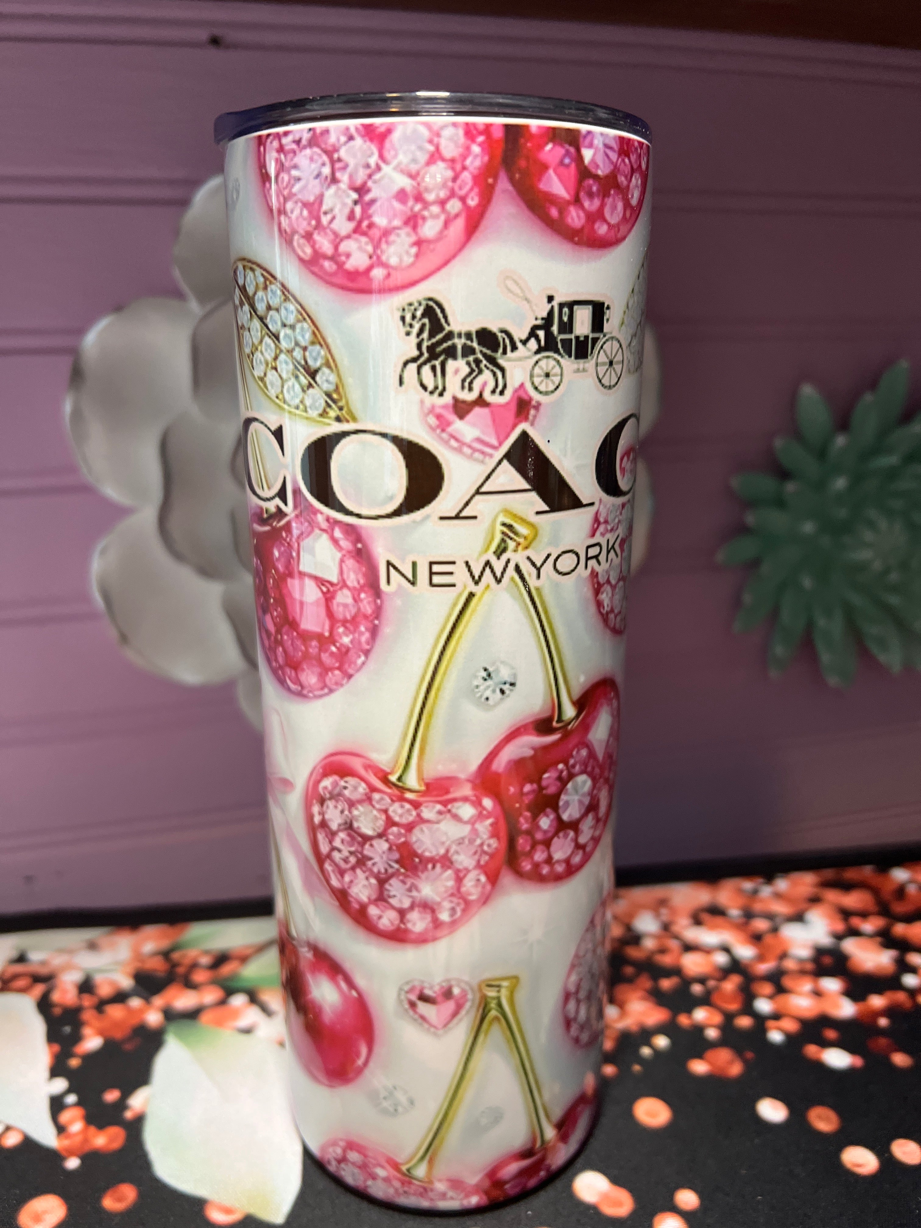 Coach tumbler 20 oz