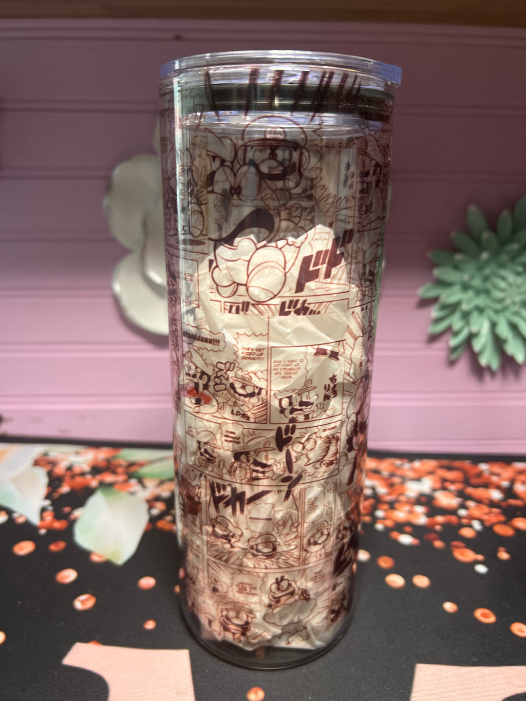 Mario & Luigi glass cup 20 oz