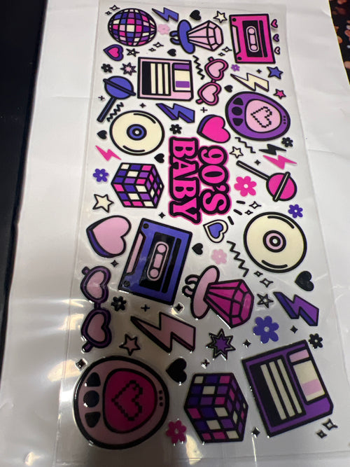 90’S Baby stickers UV DTF