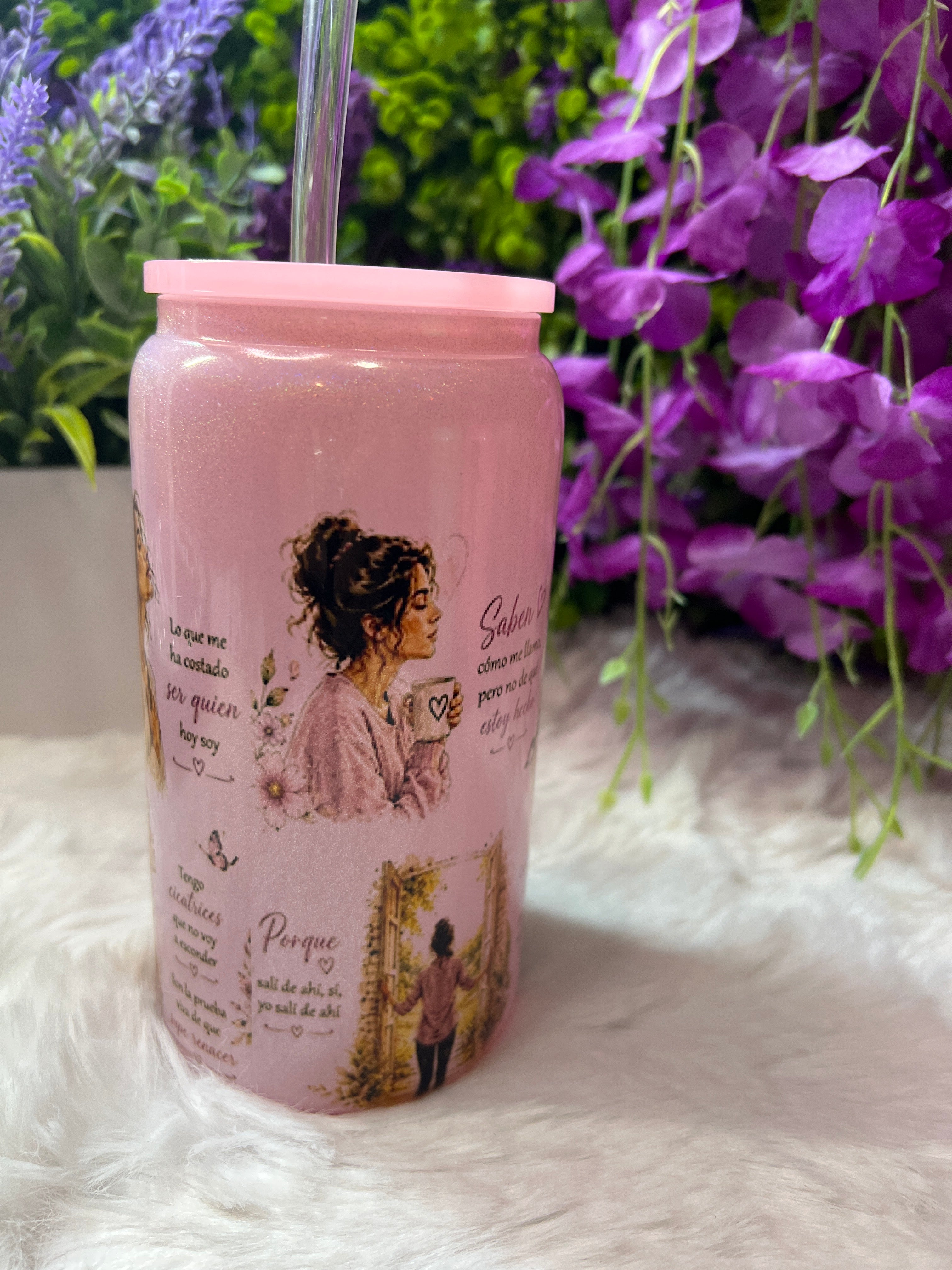 Salí de ahí glass cup 16 oz