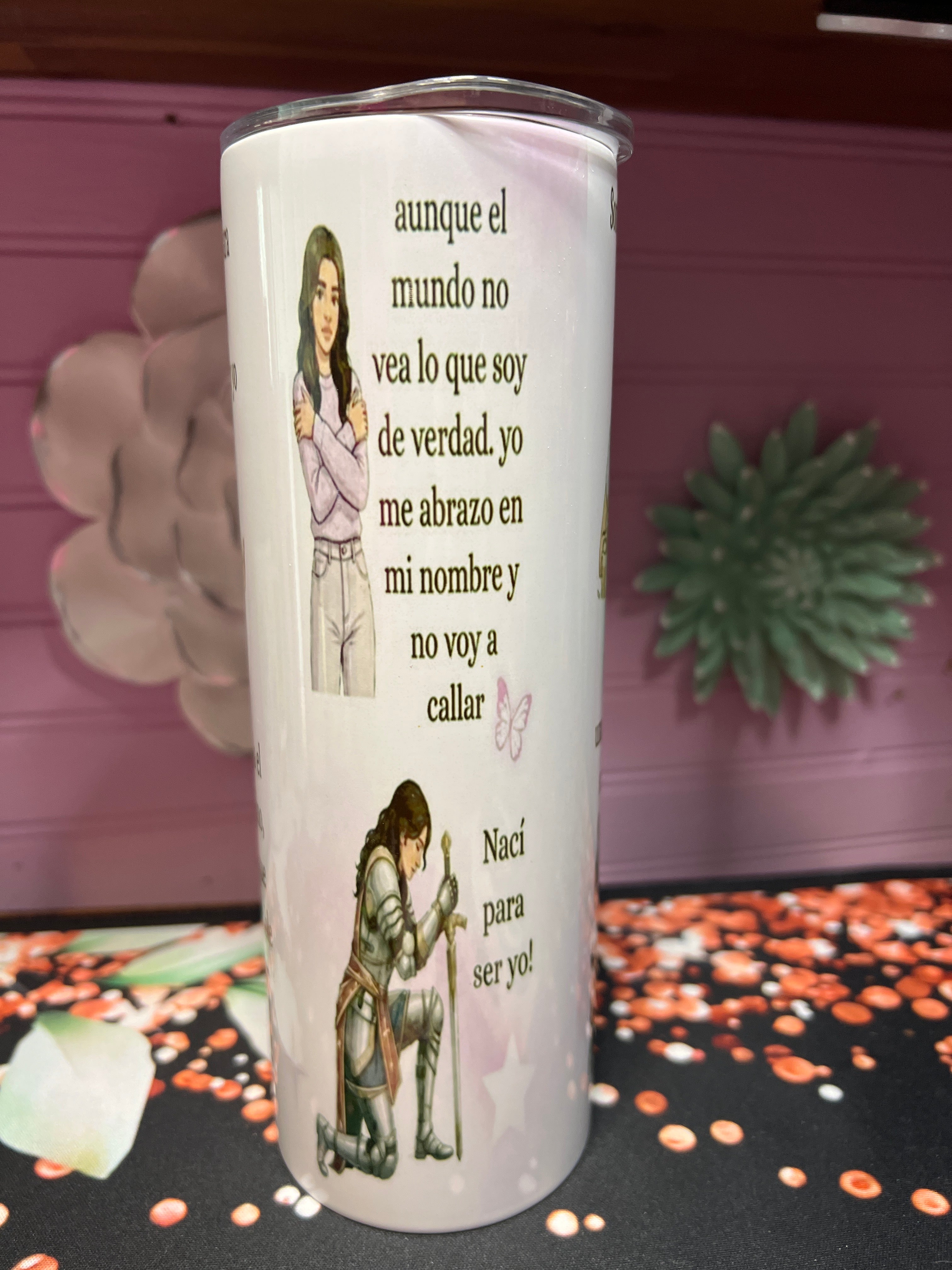 Nací para ser yo tumbler 20 oz