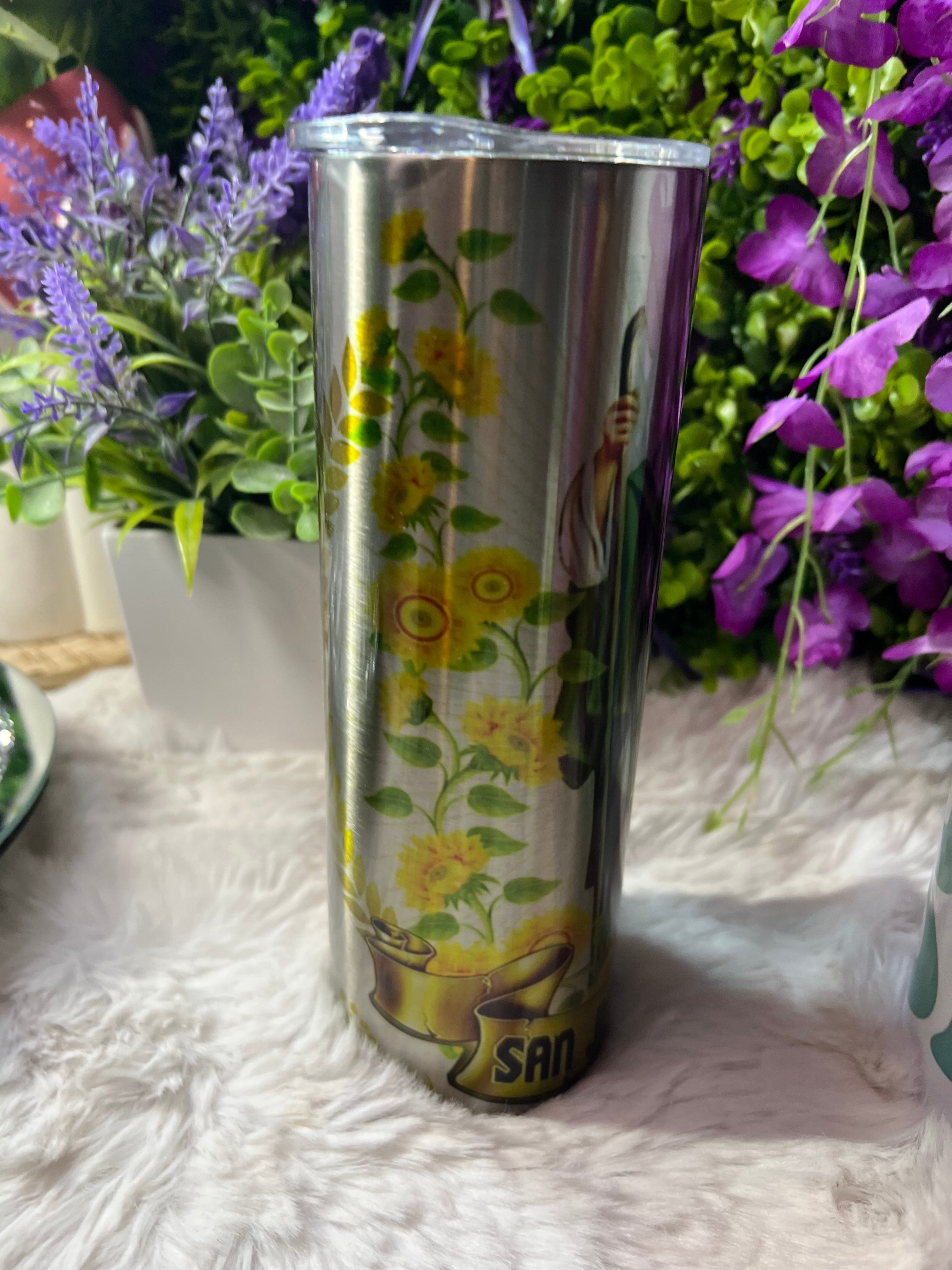 San Judas Tadeo acero inoxidable tumbler 20 oz