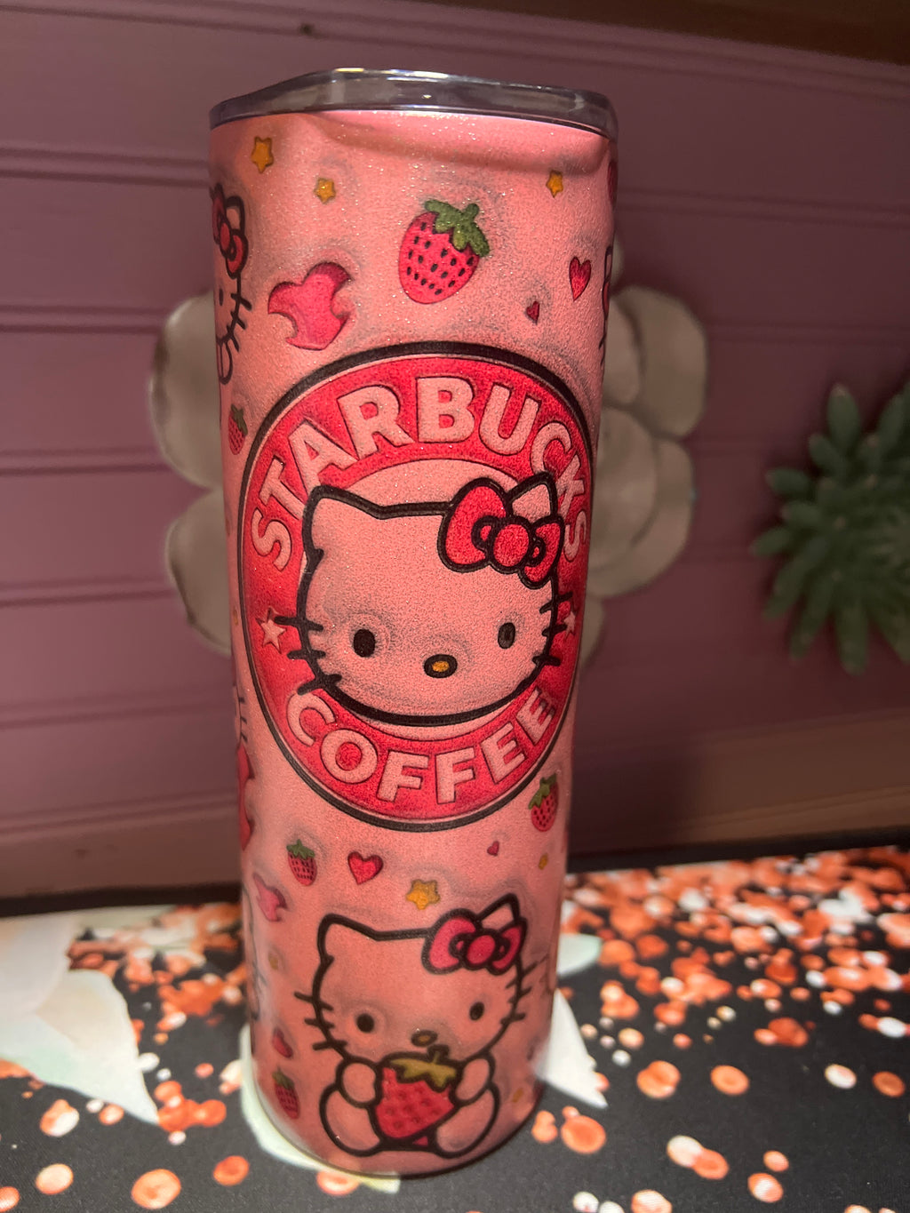 Pink Hello Kitty tumbler 20 oz