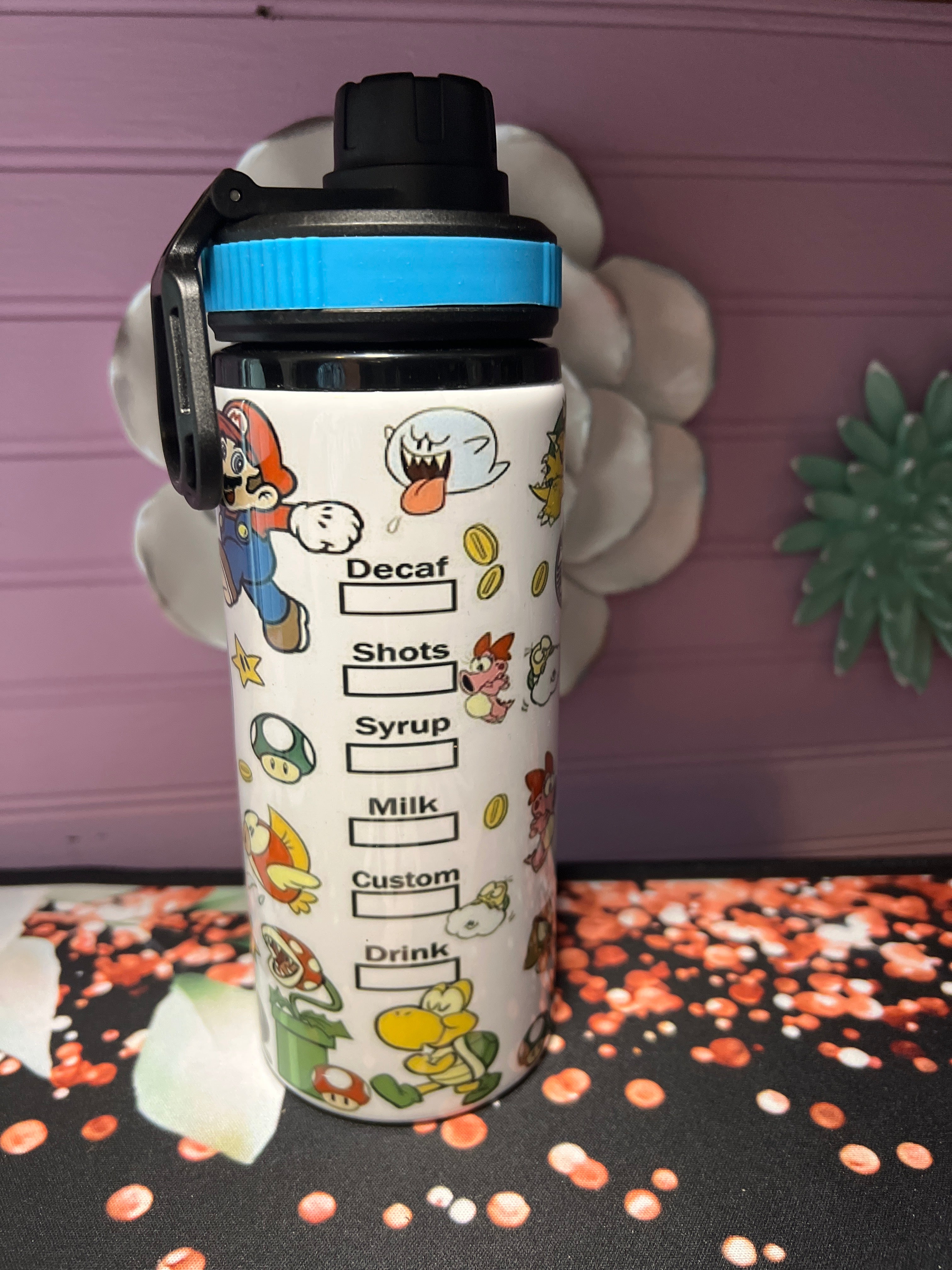 Super Mario tumbler 20oz