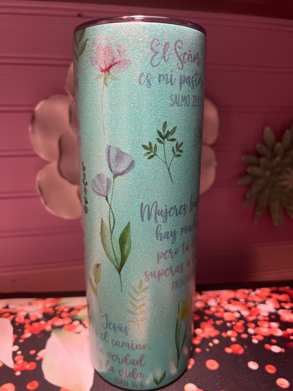 Versículo de la Biblia tumbler 20 oz