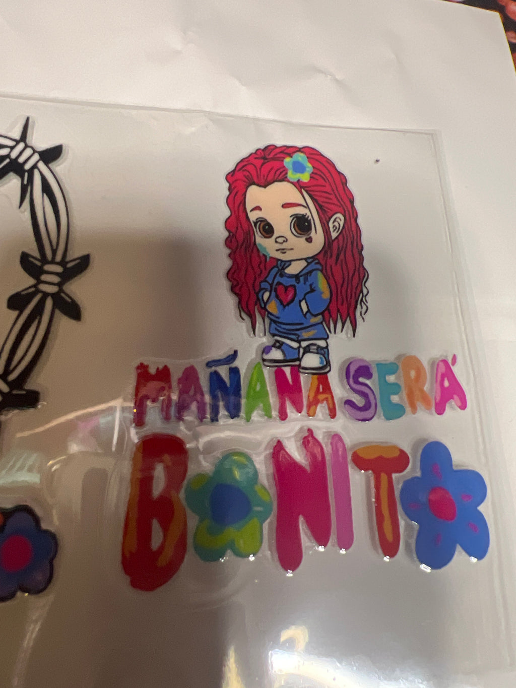 Mañana será bonito stickers UV DTF