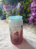 À la niña que fui frosted glass cup 16 oz
