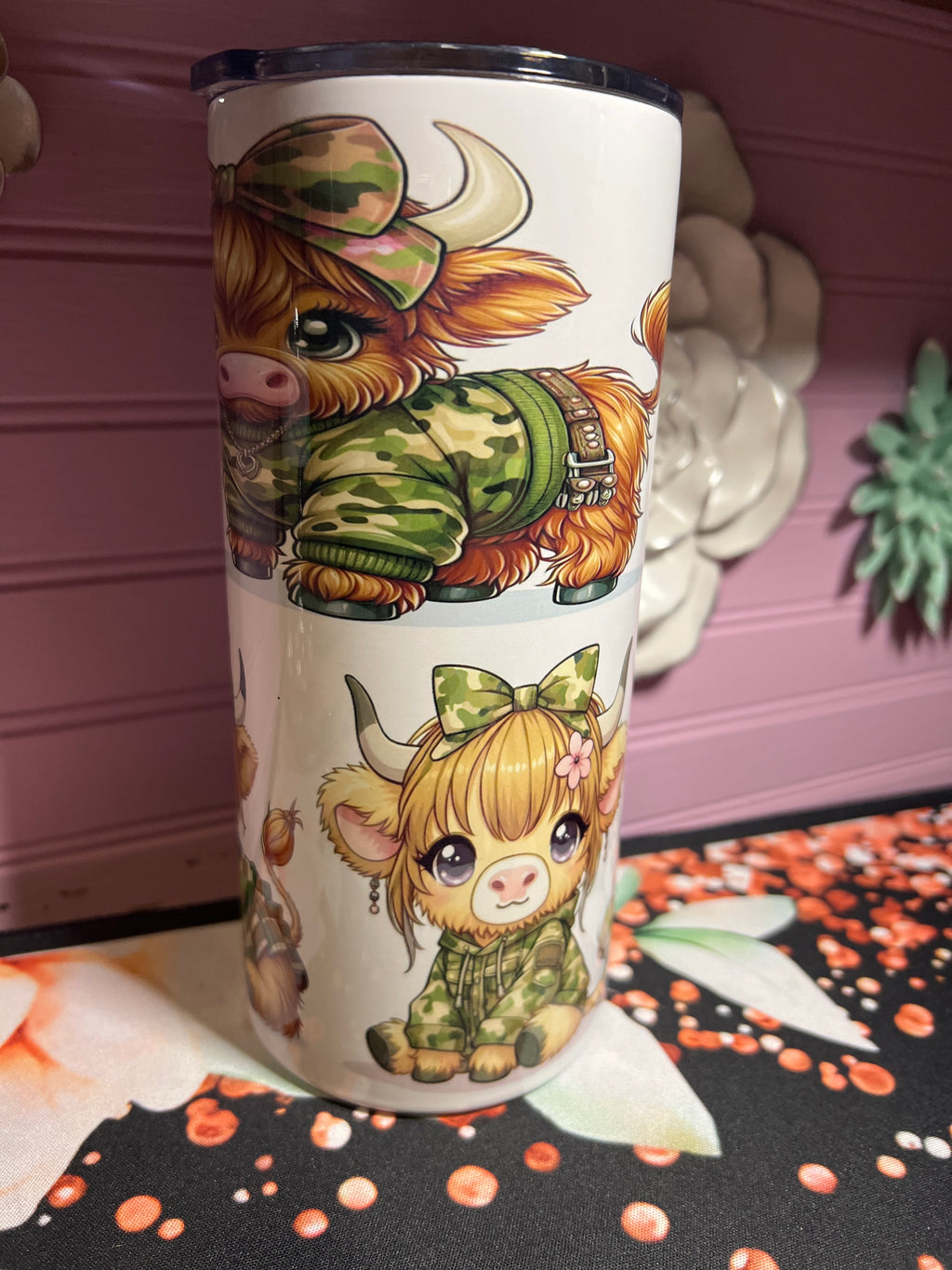 Vaquita coquetas tumbler 22oz