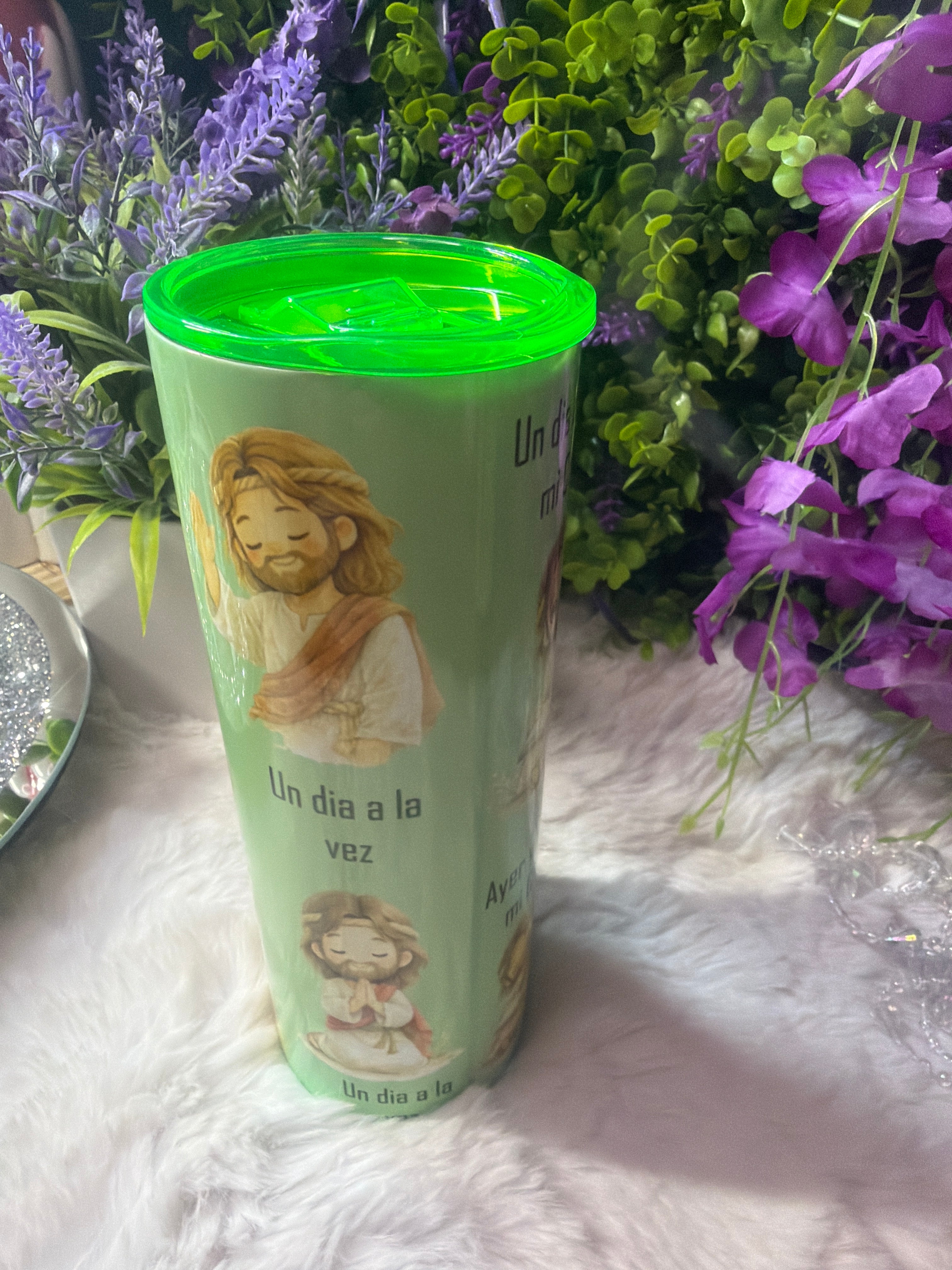 Un día à la vez tumbler 20 oz