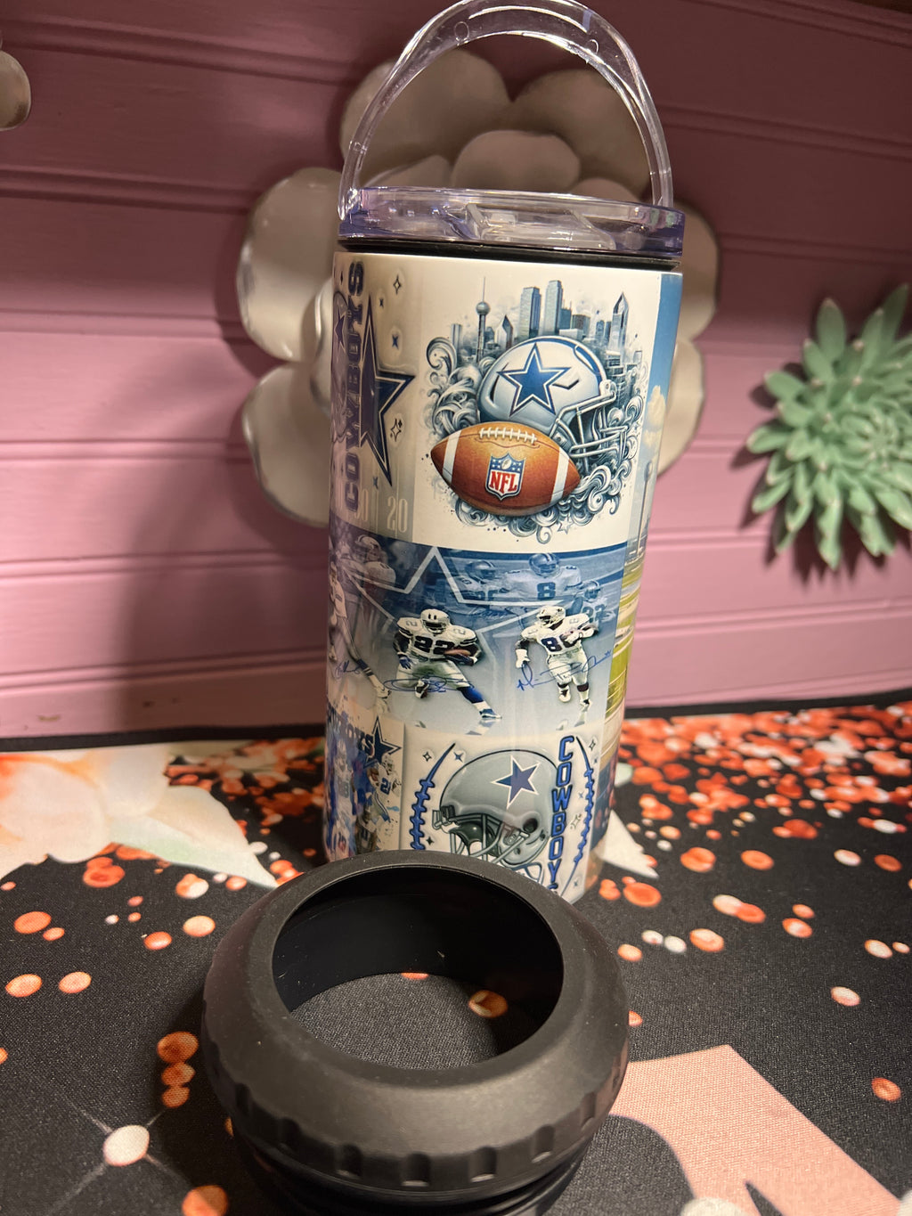 Cowboys tumbler 16 oz 4 in 1