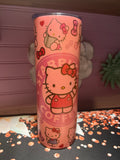 Pink Hello Kitty tumbler 20 oz