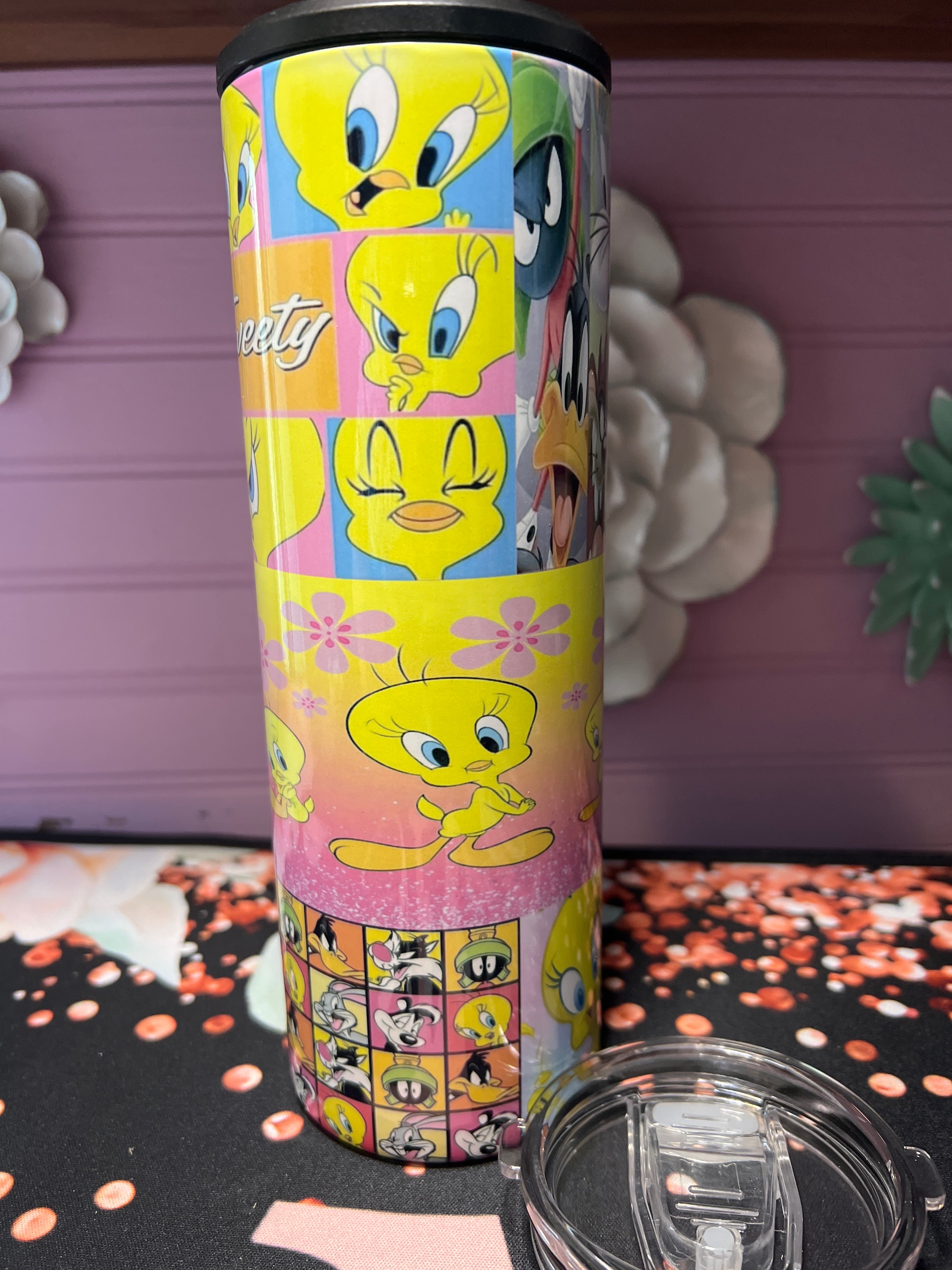 Tweety tumbler 20oz 2 in 1