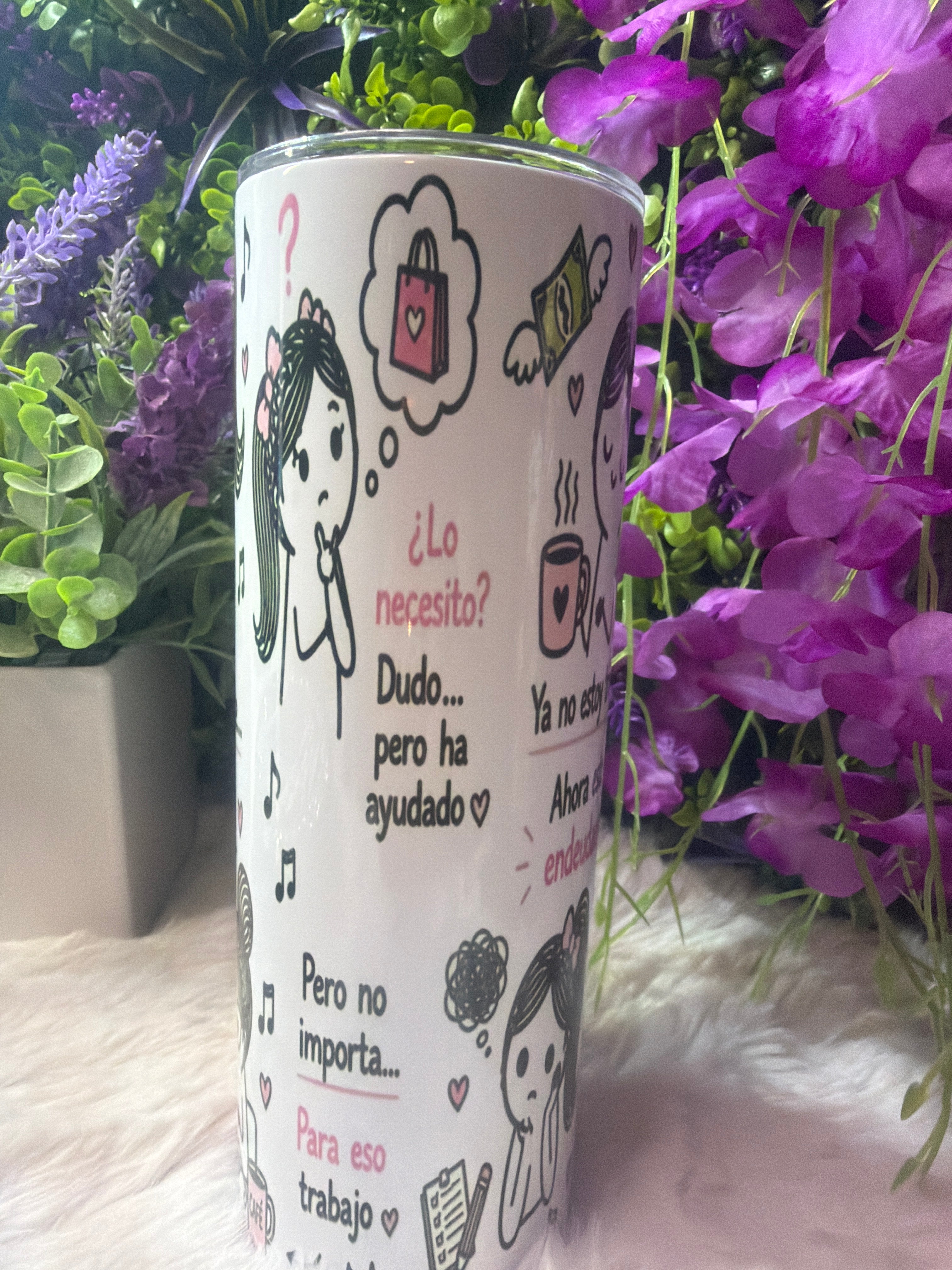 Estaba triste tumbler 20 oz