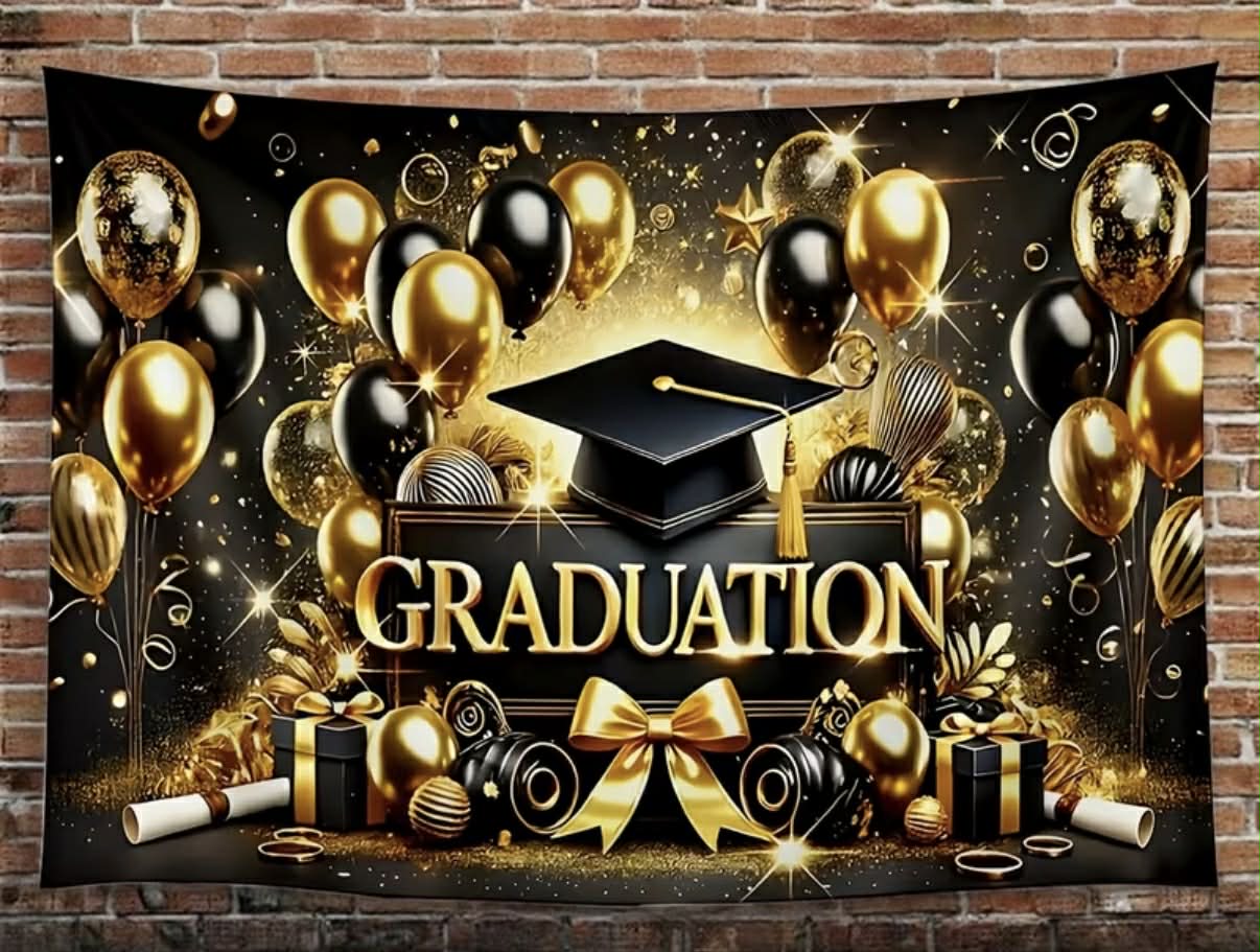Graduation Letrero de tela 90”x70”