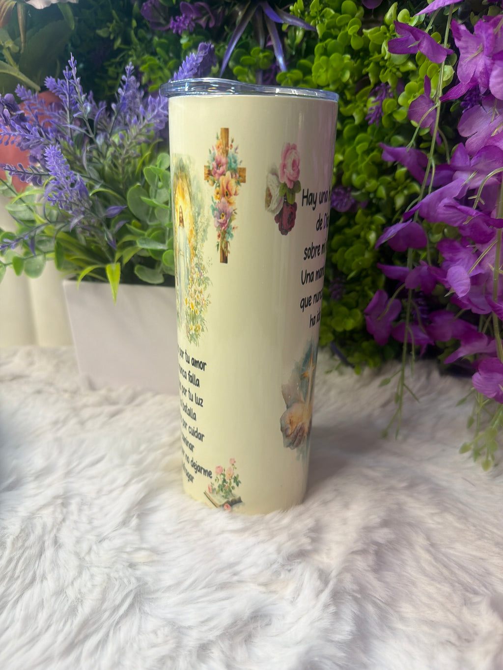 La huella de Dios en mi vida tumbler 20 oz