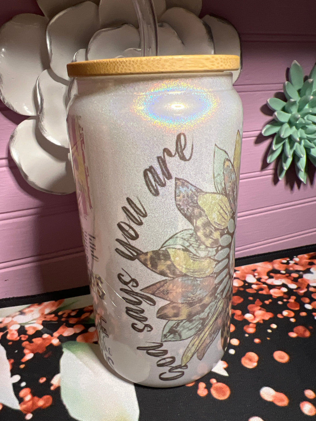 Glass cup 16 oz
