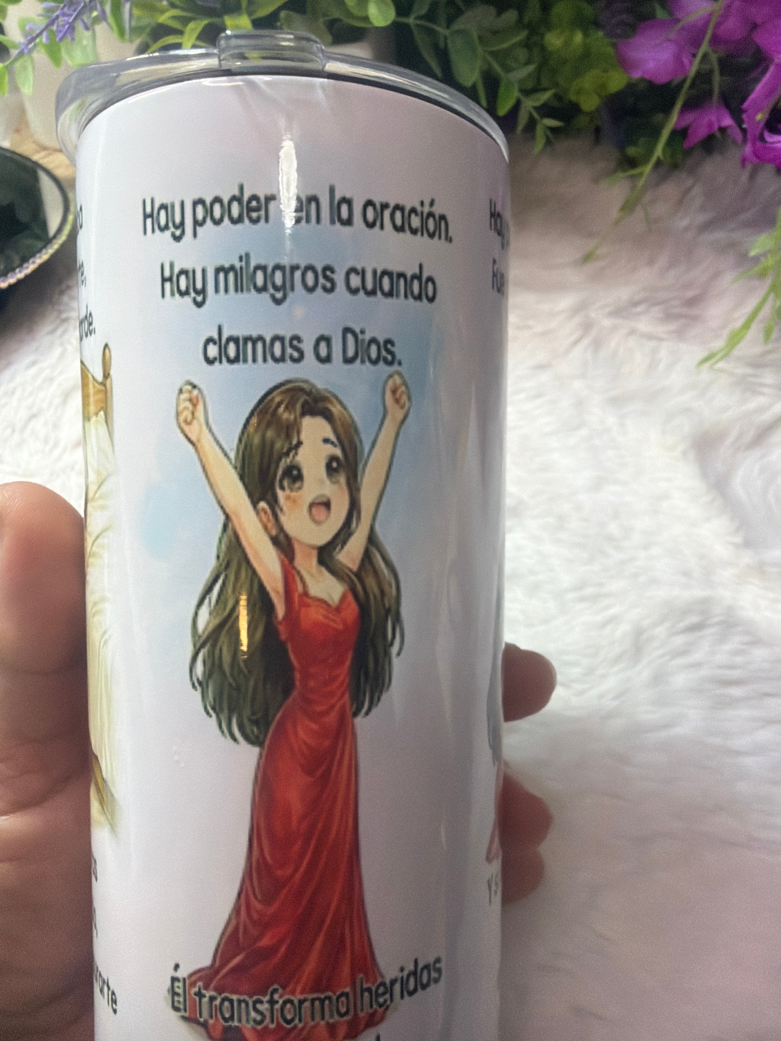 Hay poder en la oración tumbler 15 oz 2 in 1