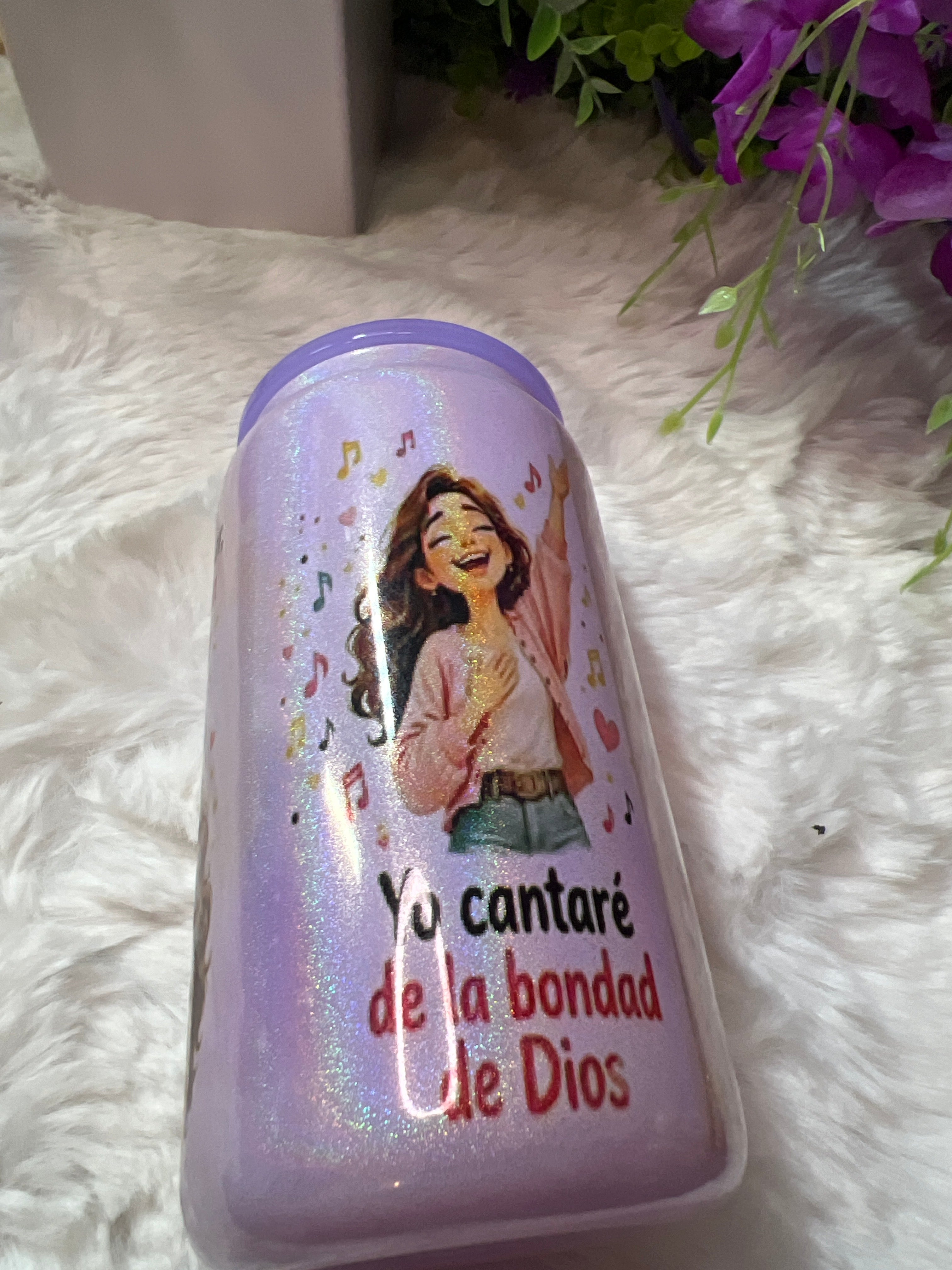 La bondad de Dios glass cup 16 oz
