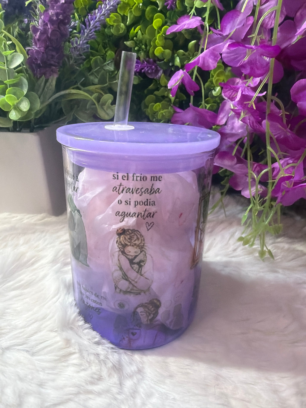 Que hablen de mi glass cup 17 oz