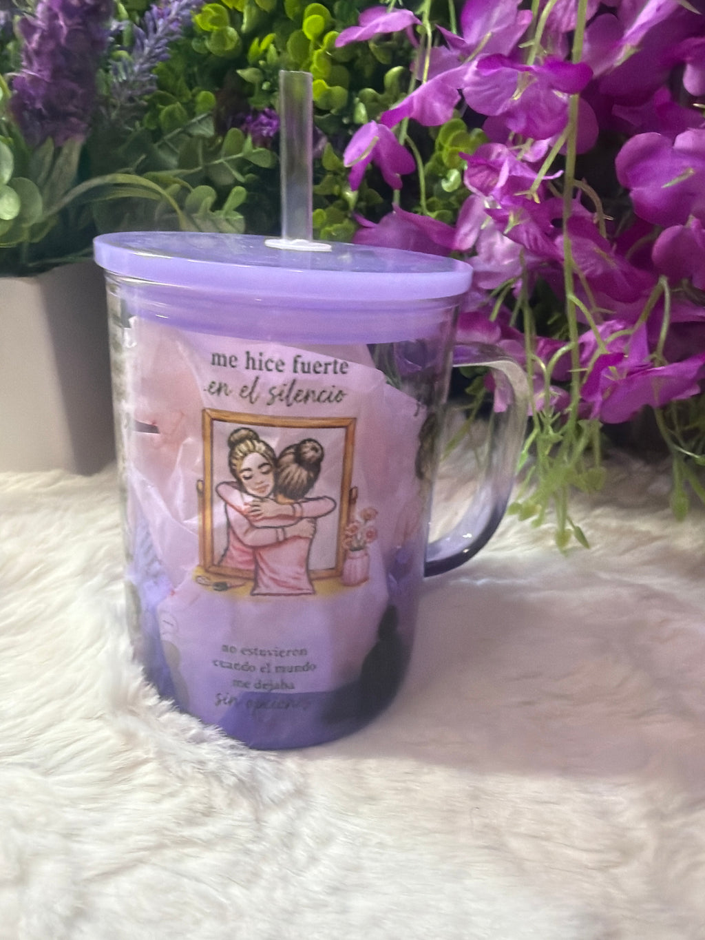 Que hablen de mi glass cup 17 oz