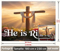 He is Risen 90x70.8 in letrero de tela