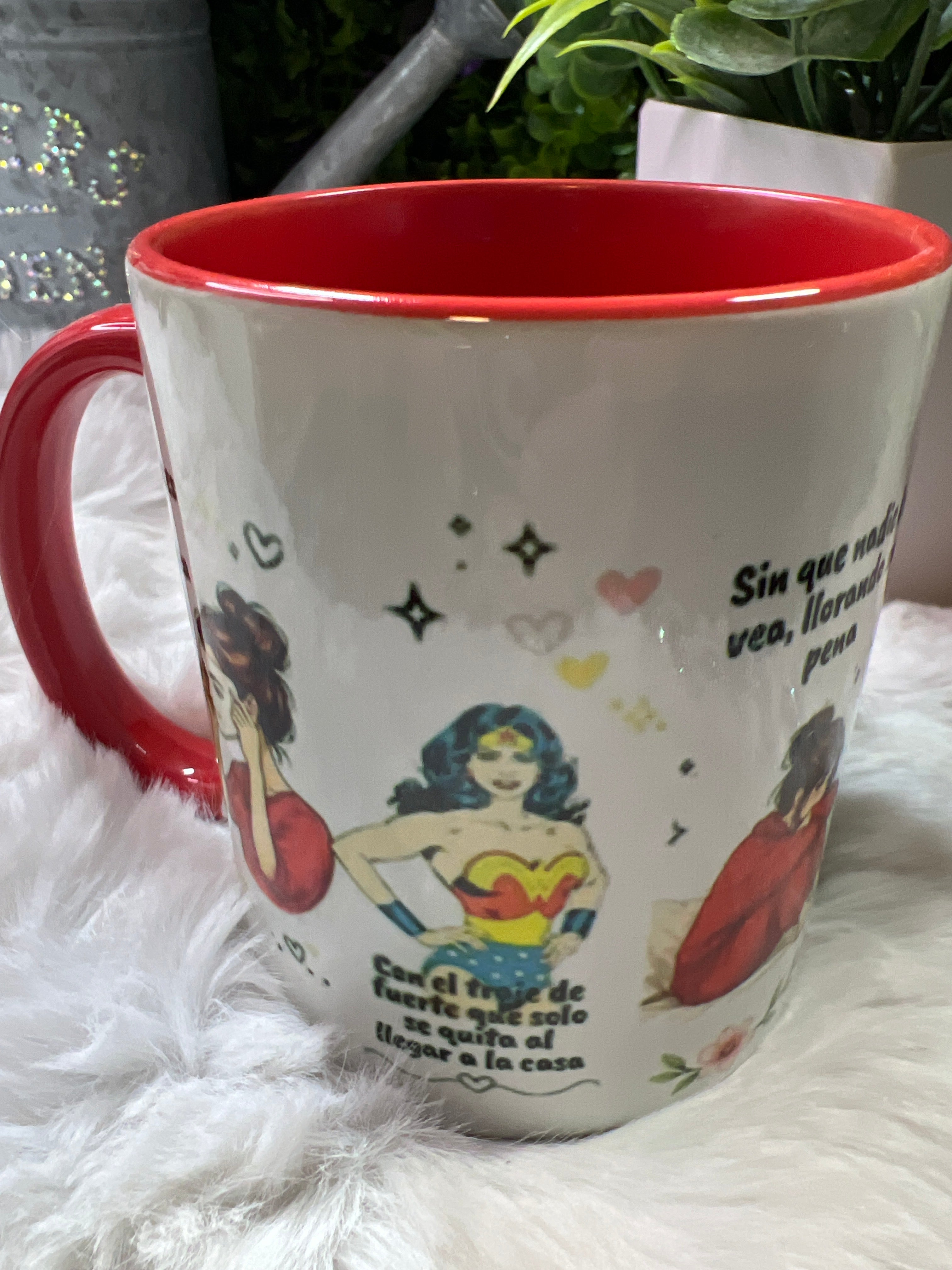 À la niña que fui taza roja 11 oz