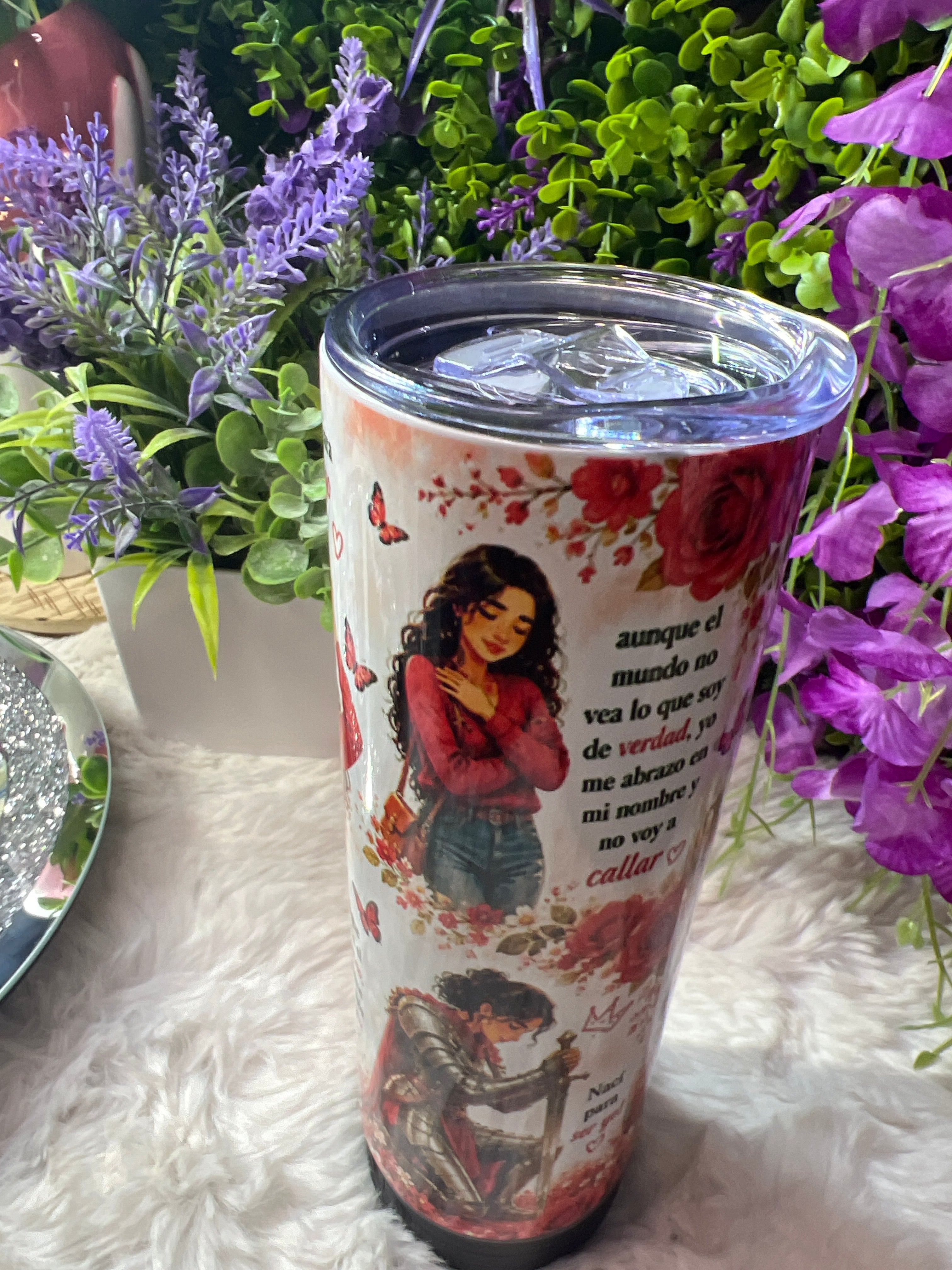 Nací para ser yo Bluetooth speaker tumbler 20 oz