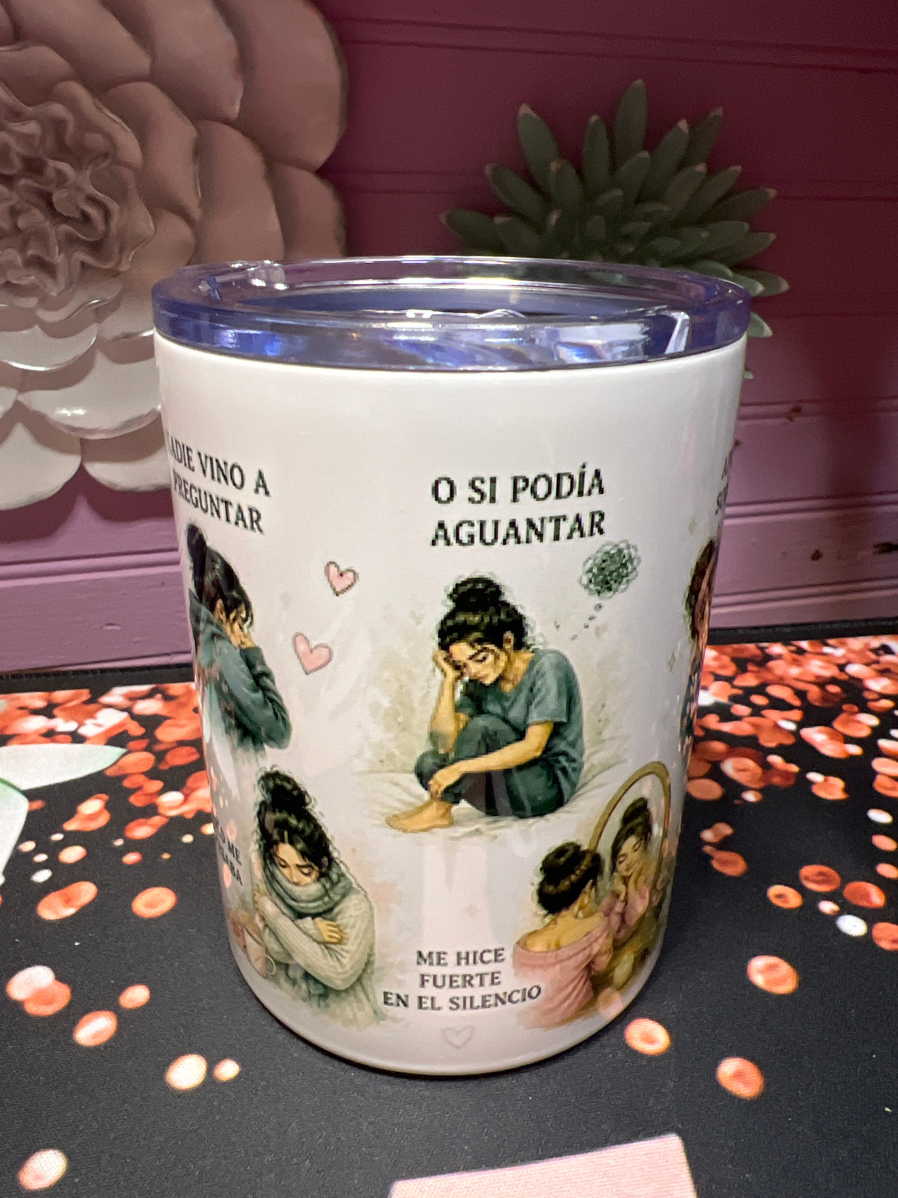 Que hablen de mí taza 12 oz
