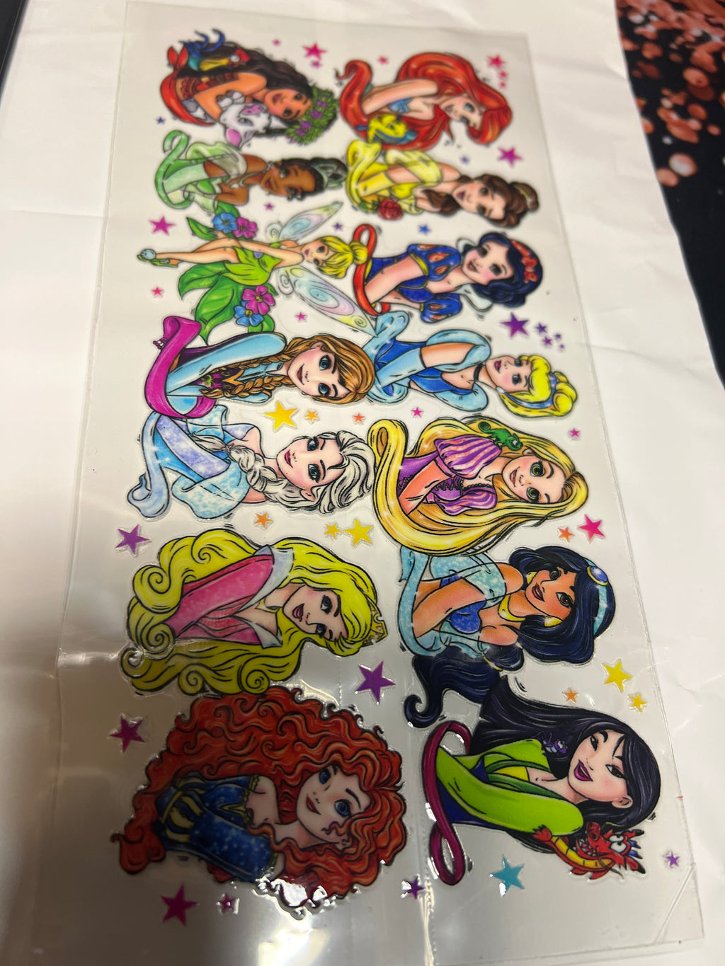 Princess Stickers UB DTF