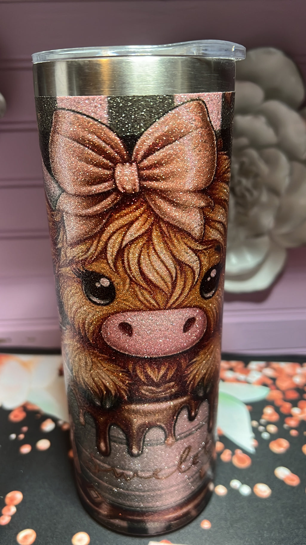 Pink tumbler 20 oz.