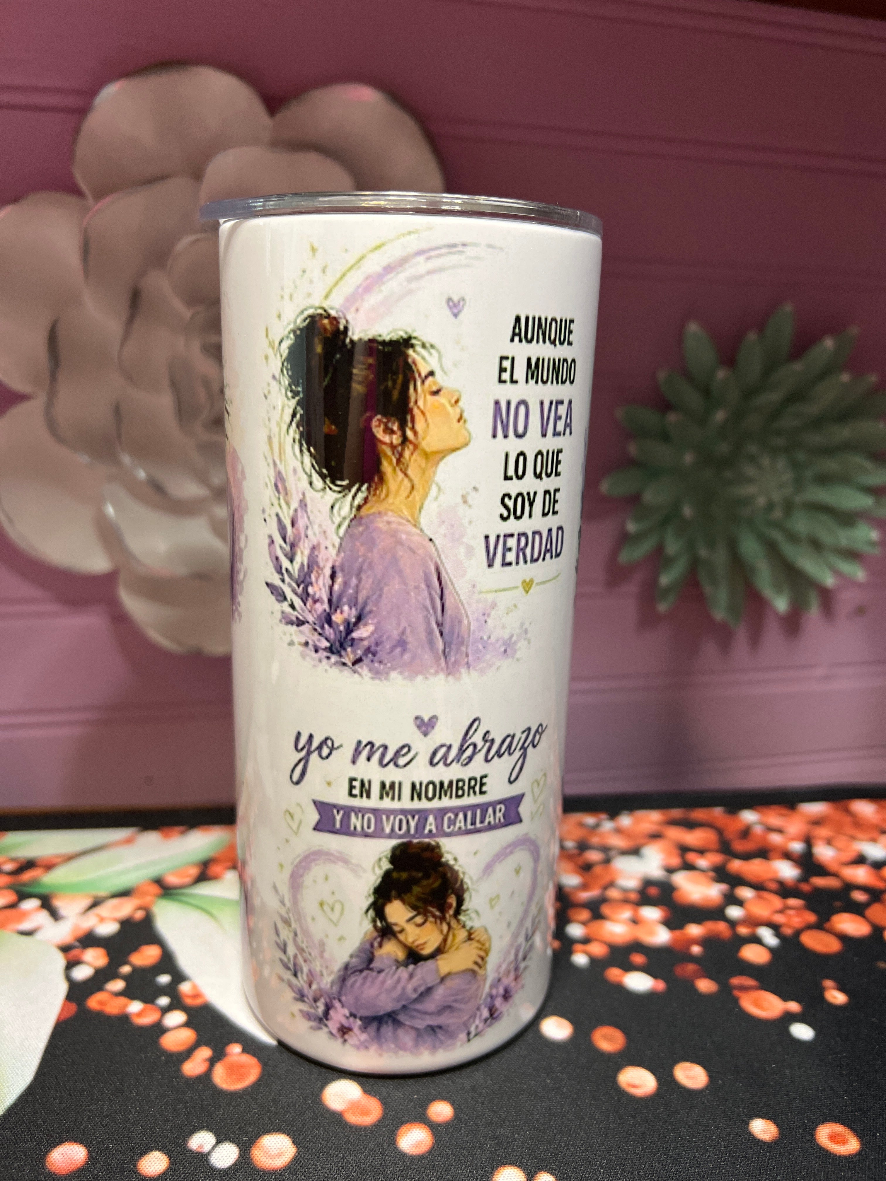 Nací para ser yo tumbler 15 oz