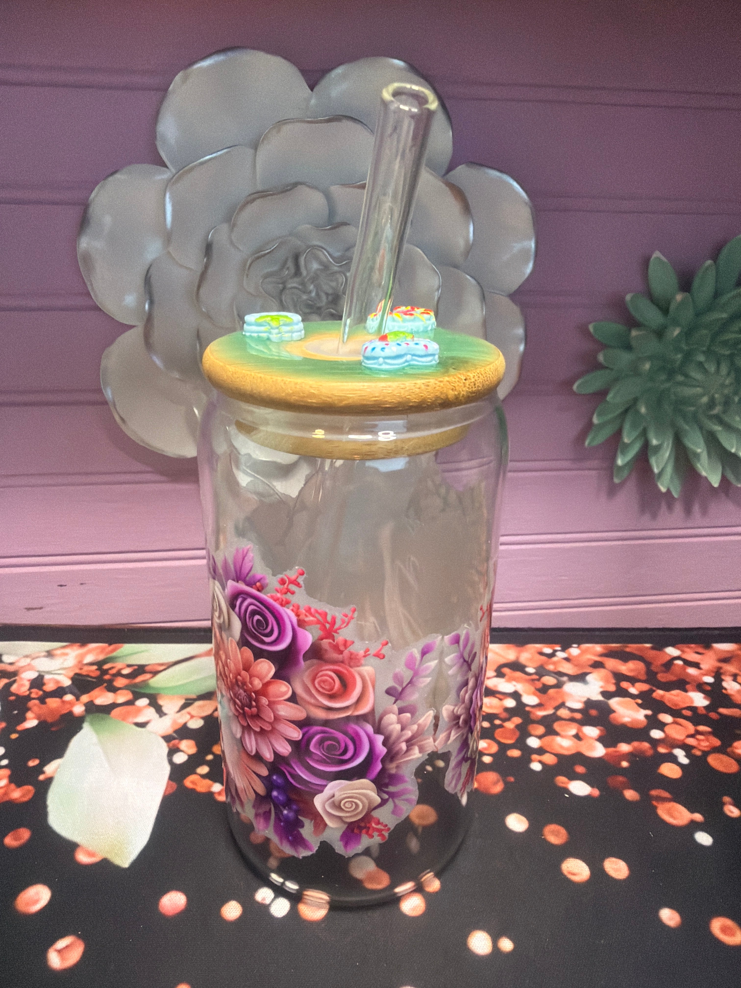 Stickers UV-DTF glass cup 16 oz