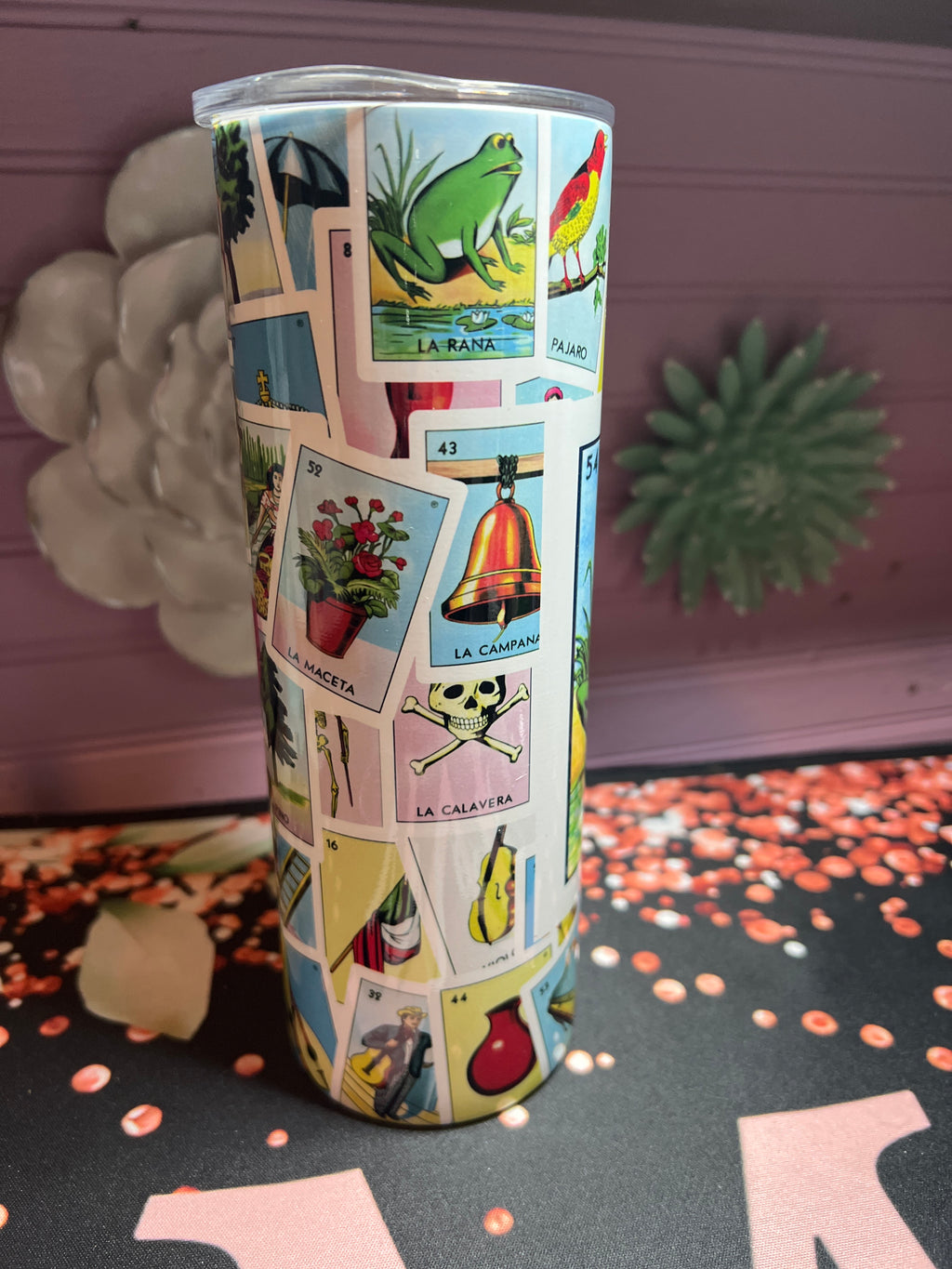 Lotería mexicana tumbler 20 oz