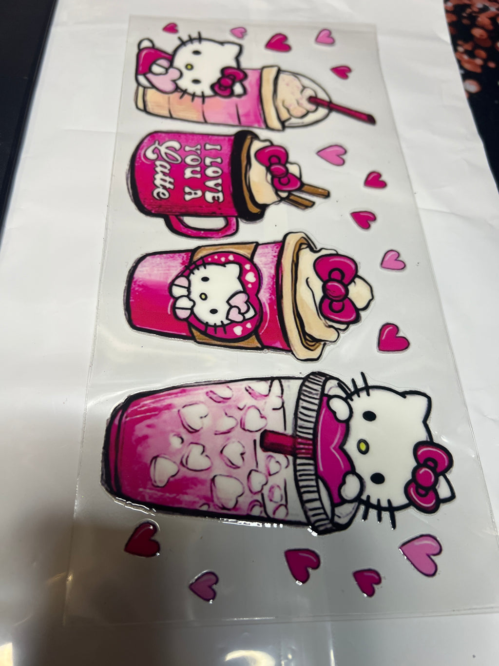 Hello Kitty stickers UV DTF