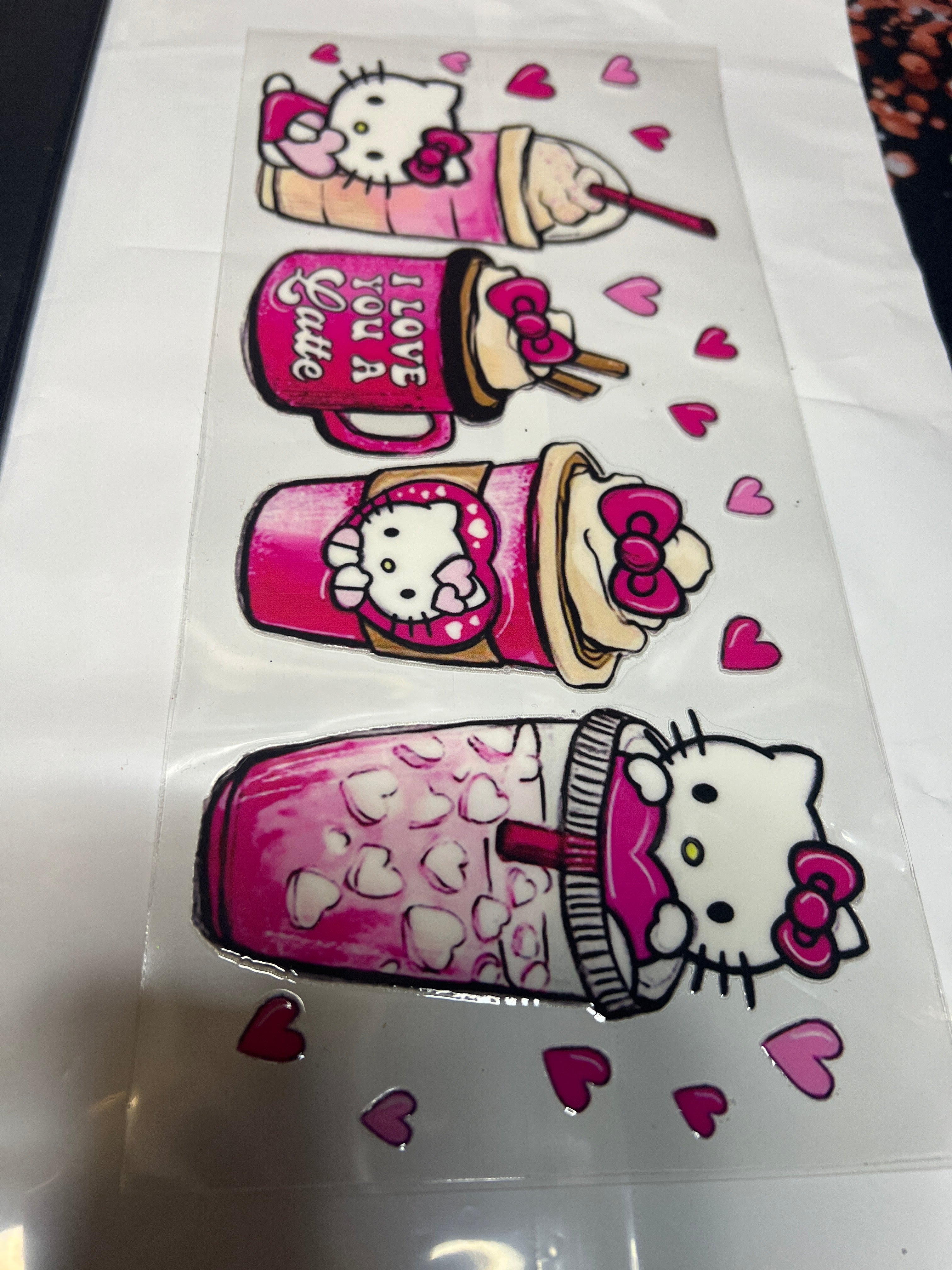 Hello Kitty stickers UV DTF