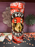 Y soy rebelde tumbler 20 oz