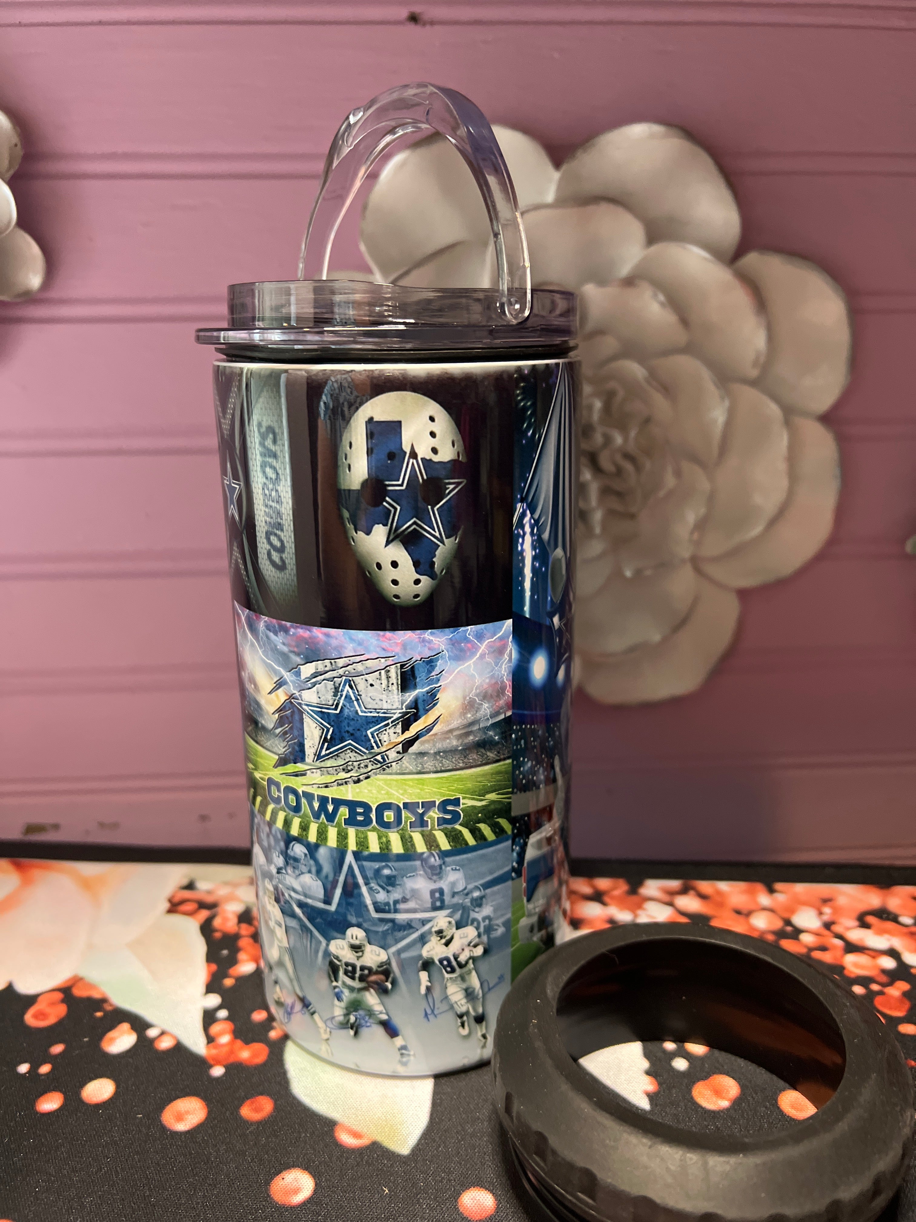 Cowboys tumbler 16 oz 4 in 1