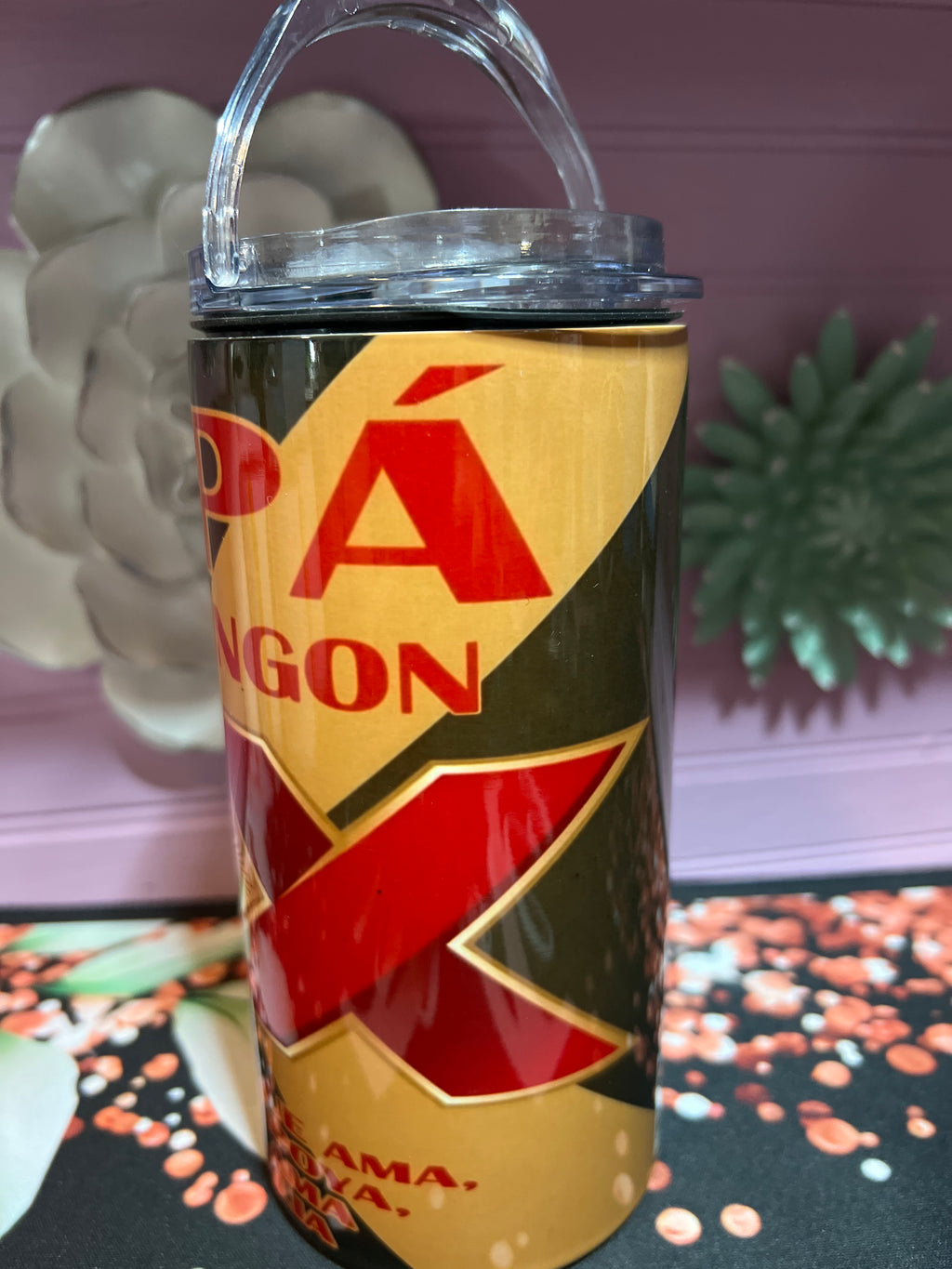 Papá más chingon tumbler 16 oz 4 In 1