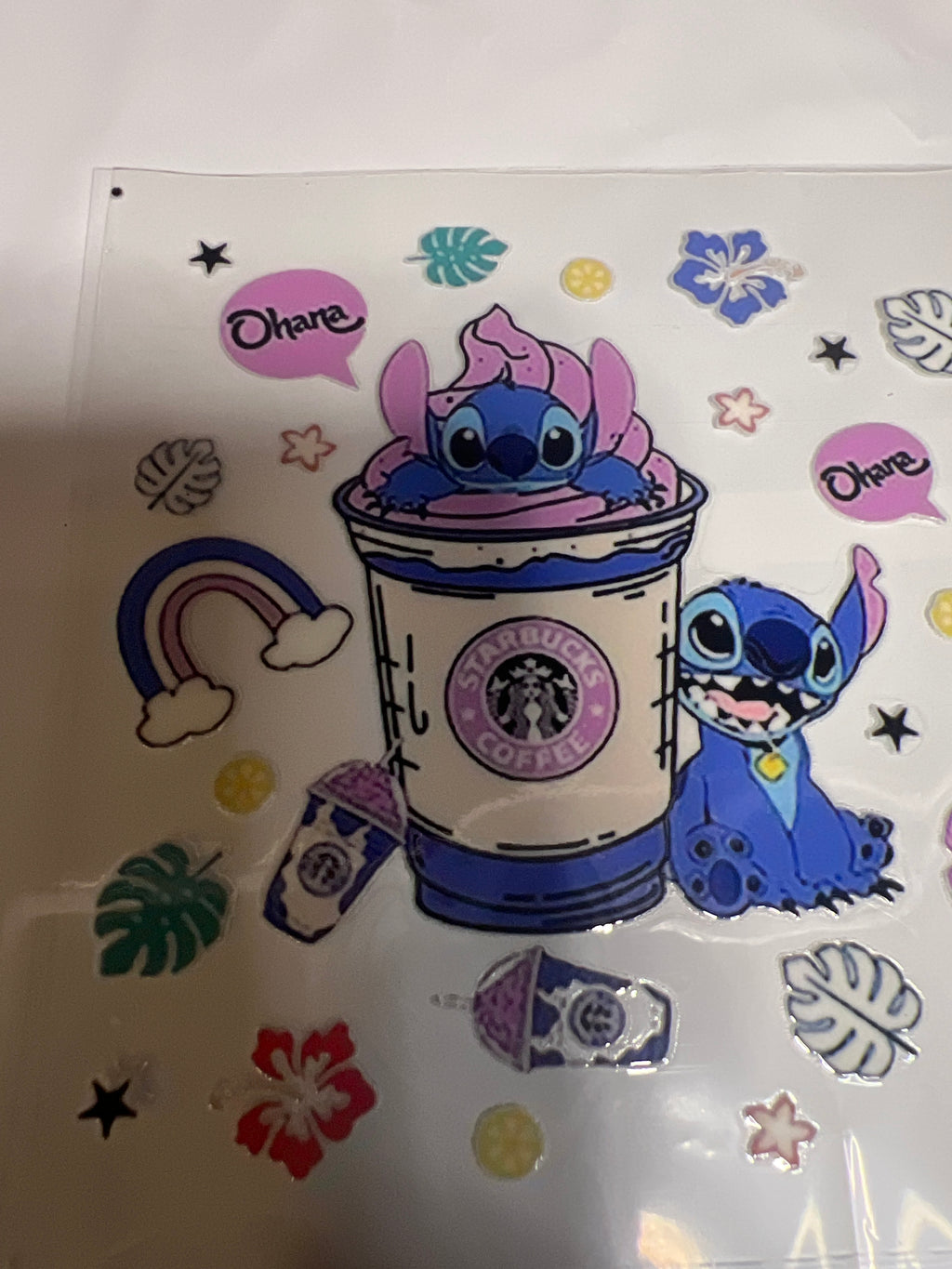 Stitch stickers UV DTF