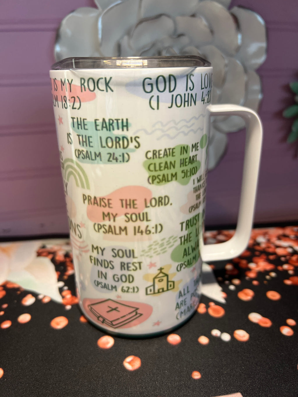 My Daily Bible affirmation taza 14 oz