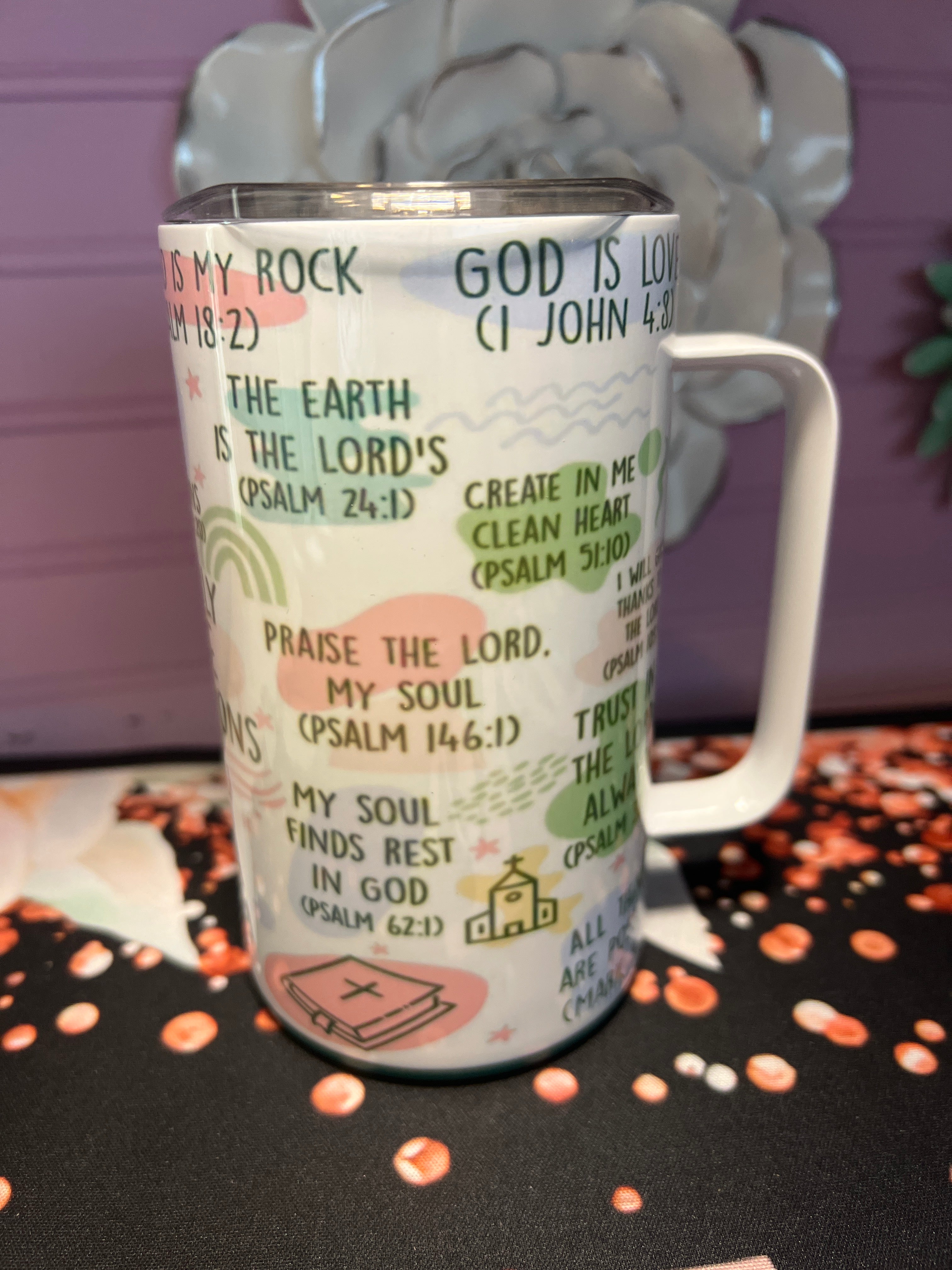 My Daily Bible affirmation taza 14 oz