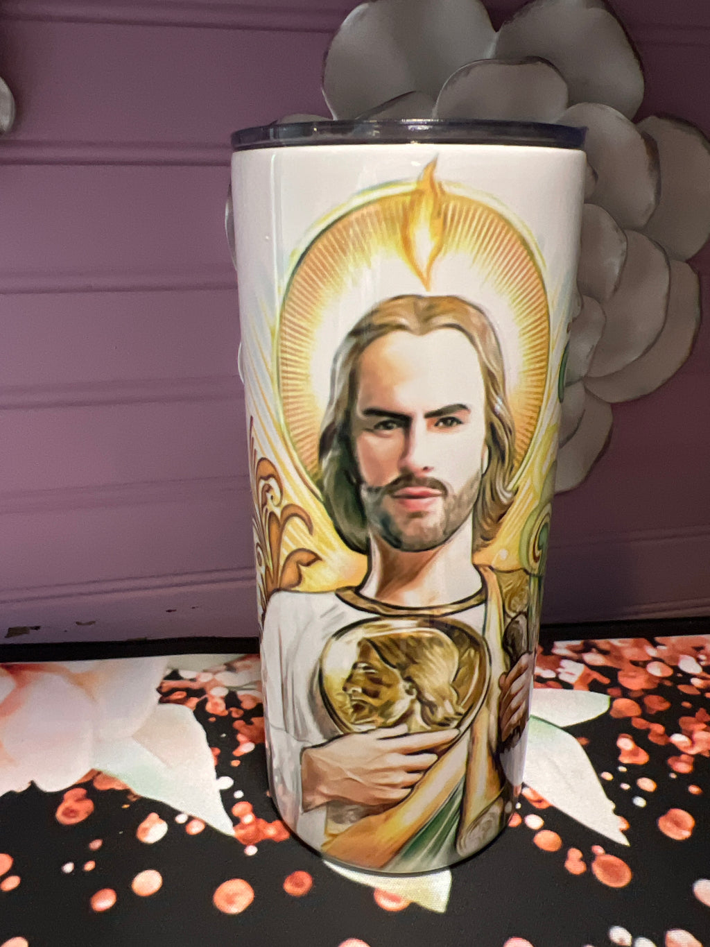 San Judas Tadeo tumbler 15 oz